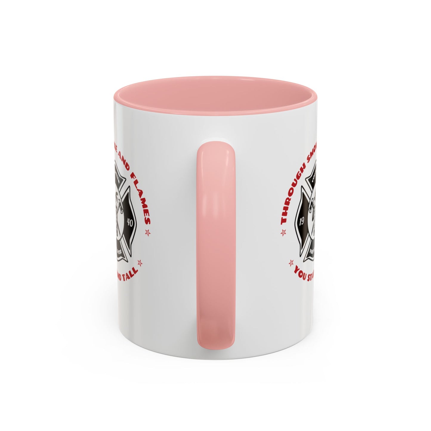 Firefighter Accent Coffee Mug – Through smoke and flames, you stand tall