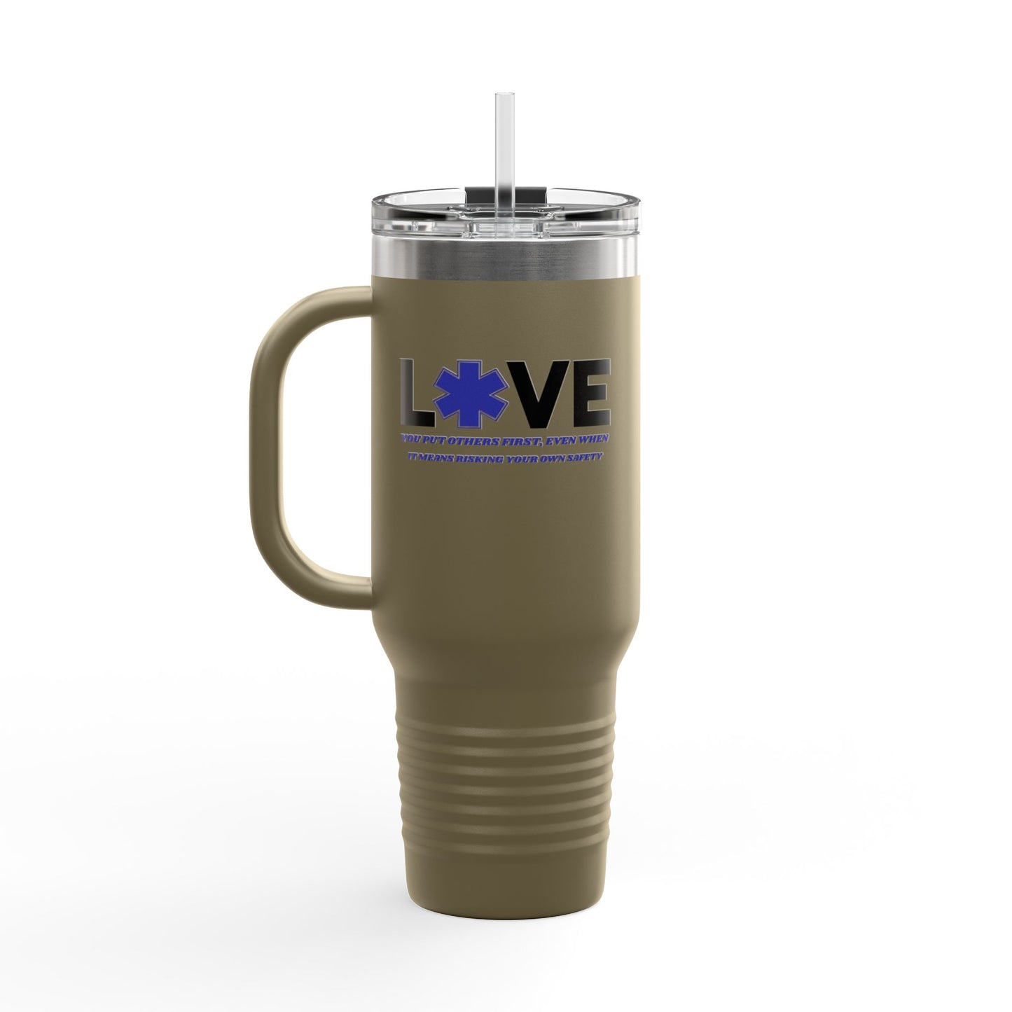 EMS Insulated Travel Mug, 40oz - You put others first, even when it means risking your own safety