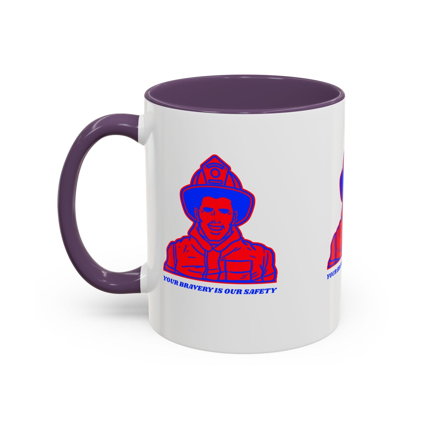 Firefighter Accent Coffee Mug – Your bravery is our safety