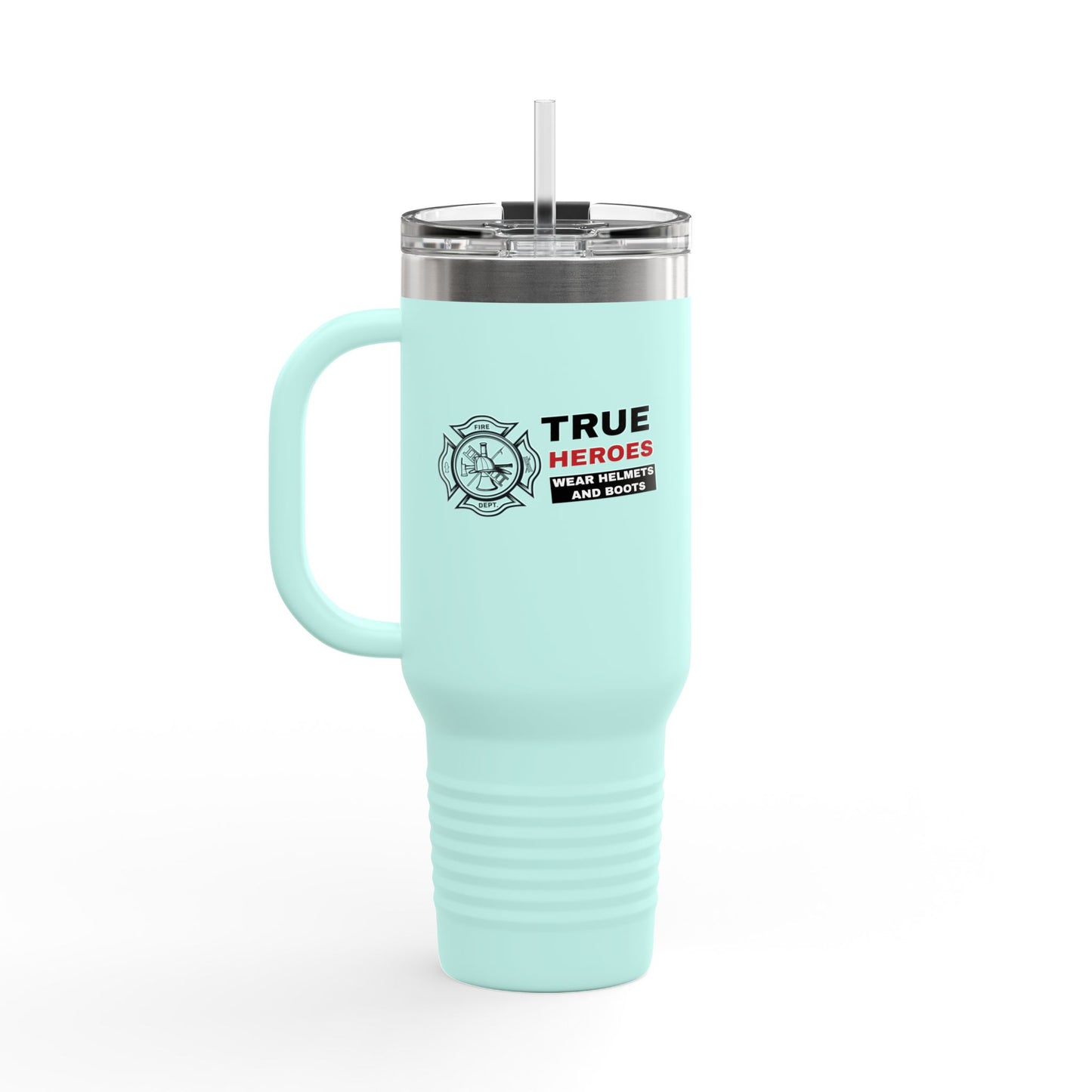 Firefighter Insulated Travel Mug, 40oz – True heroes wear helmets and boots