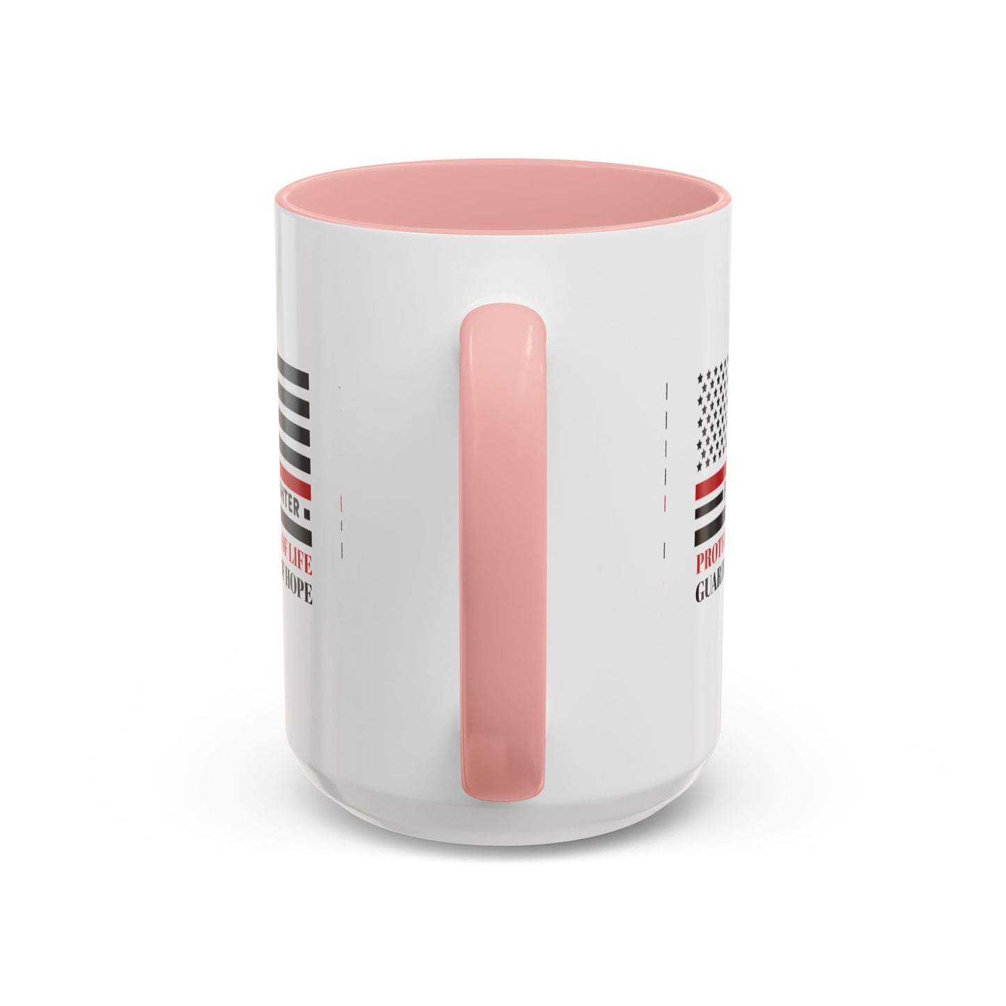Firefighter Accent Coffee Mug – Firefighters: Protectors of life, guardians of hope