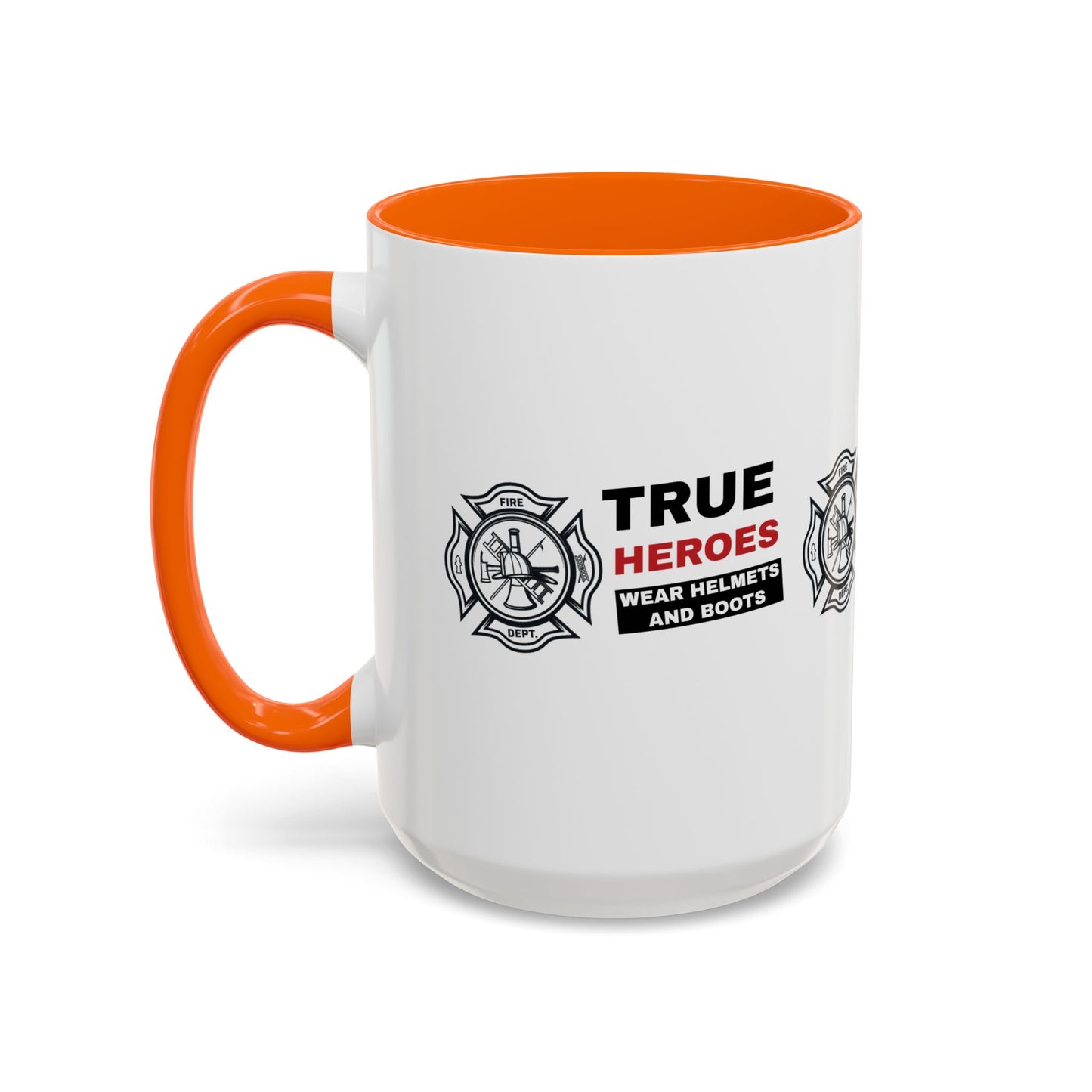 Firefighter Accent Coffee Mug – True heroes wear helmets and boots
