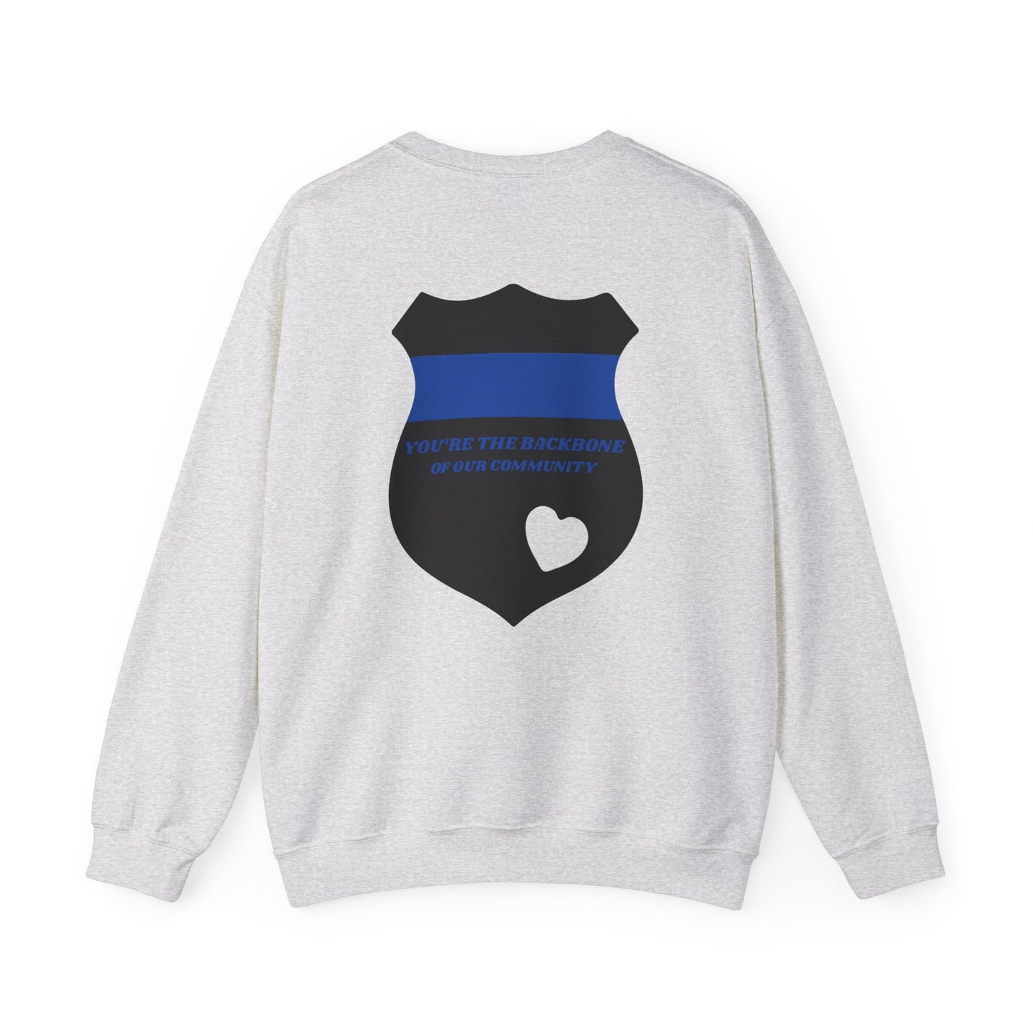 Police Unisex Heavy Blend Crewneck Sweatshirt – You’re the backbone of our community