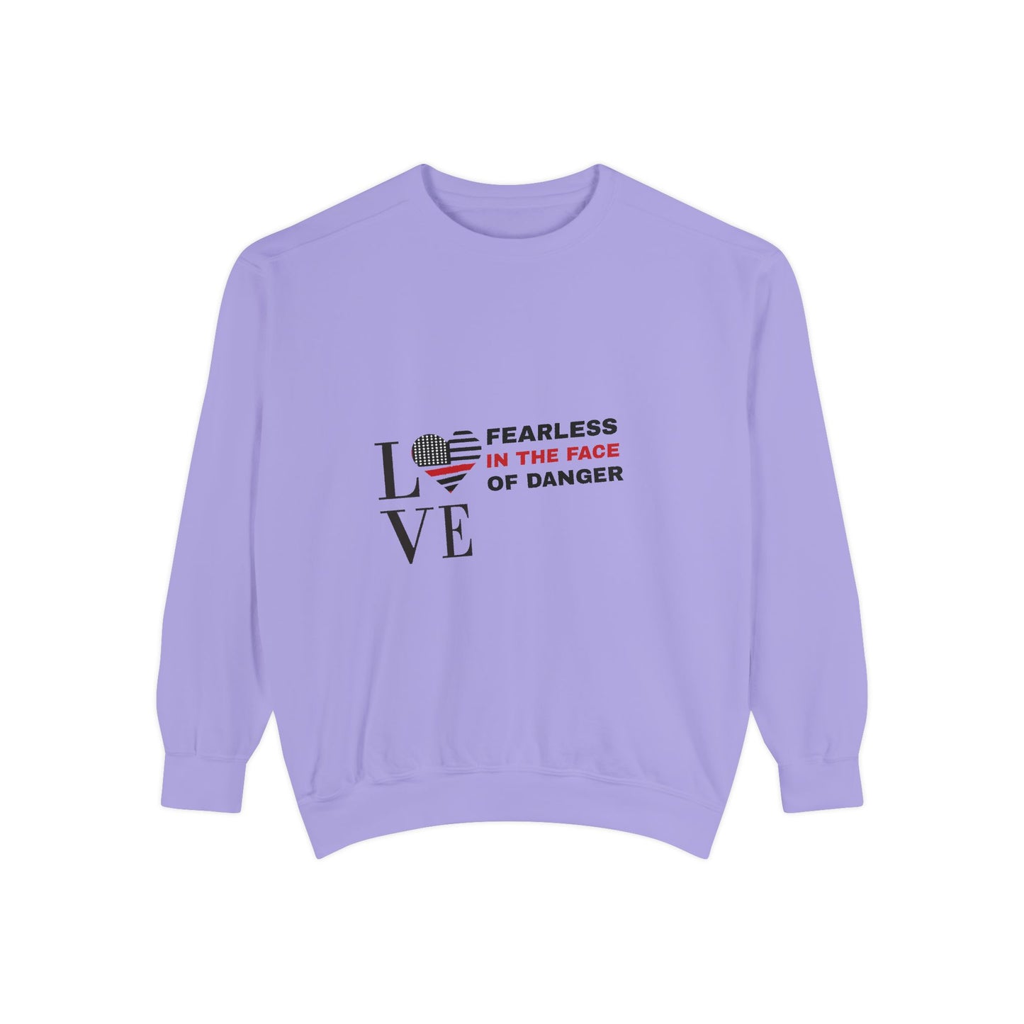 Firefighter Unisex Garment-Dyed Sweatshirt – Fearless in the face of danger