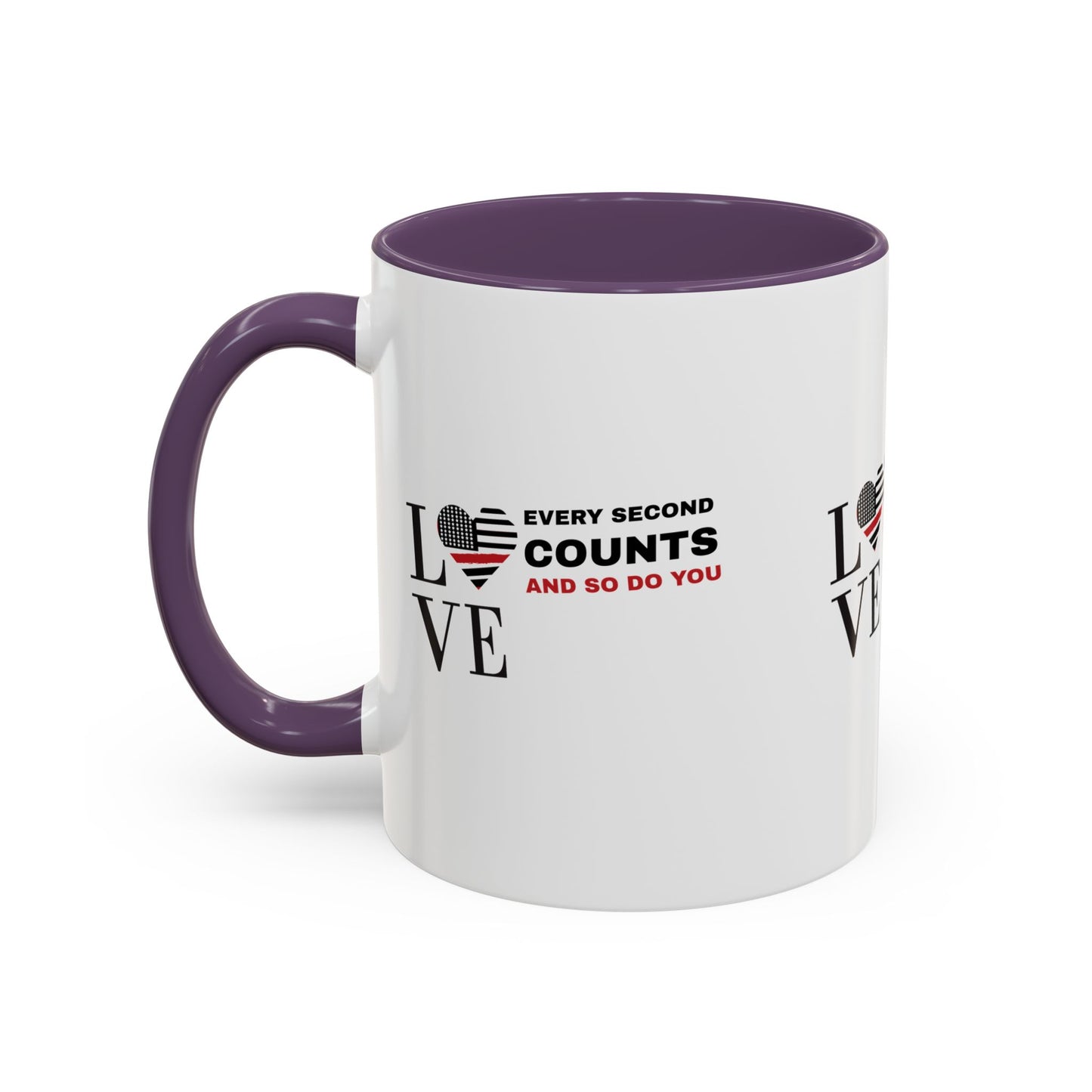 Firefighter Accent Coffee Mug – Every second counts, and so do you