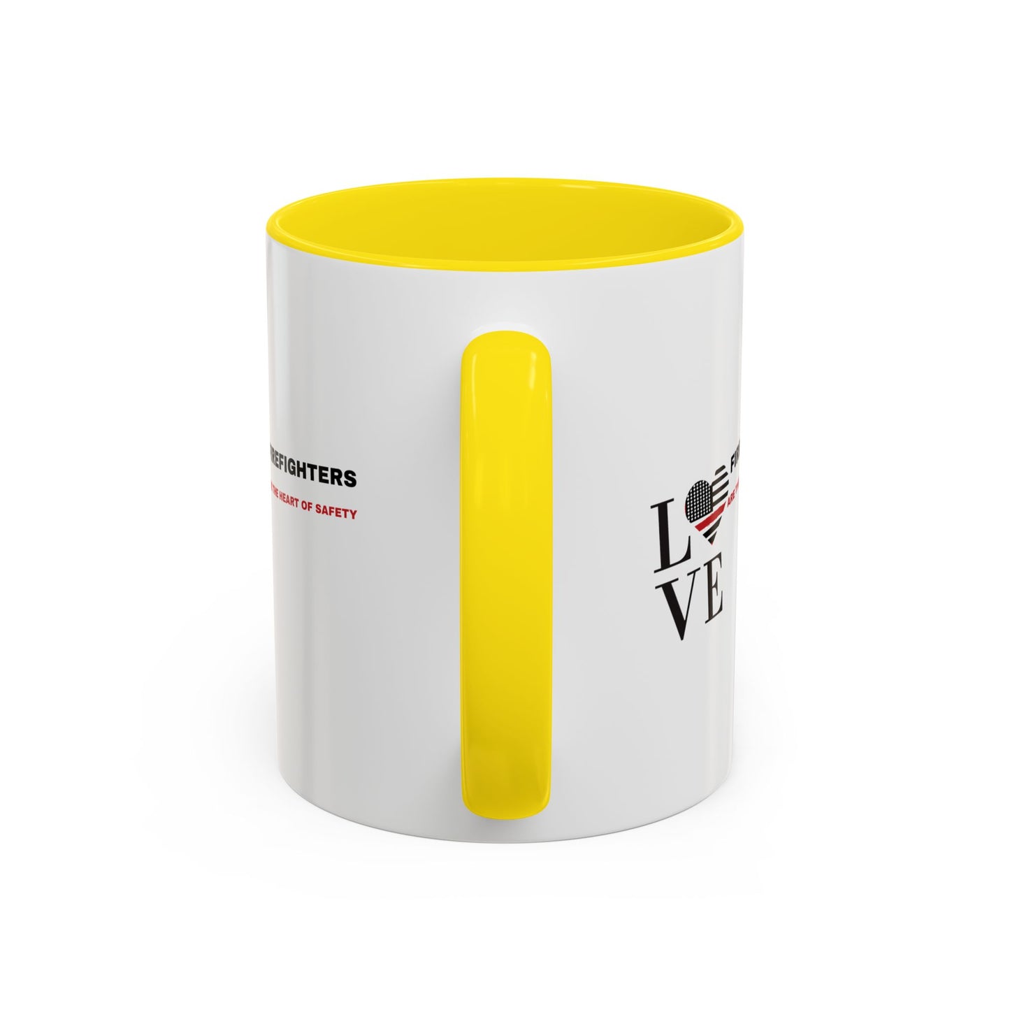 Firefighter Accent Coffee Mug – Firefighters are the heart of safety