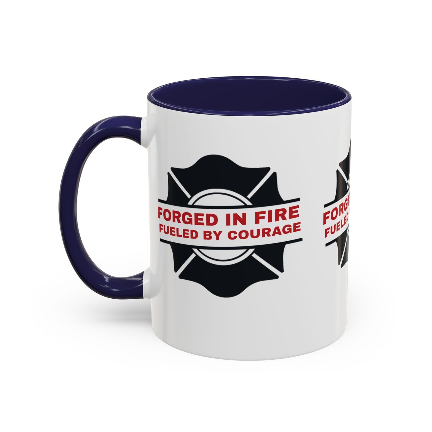 Firefighter Accent Coffee Mug – Forged in fire, fueled by courage