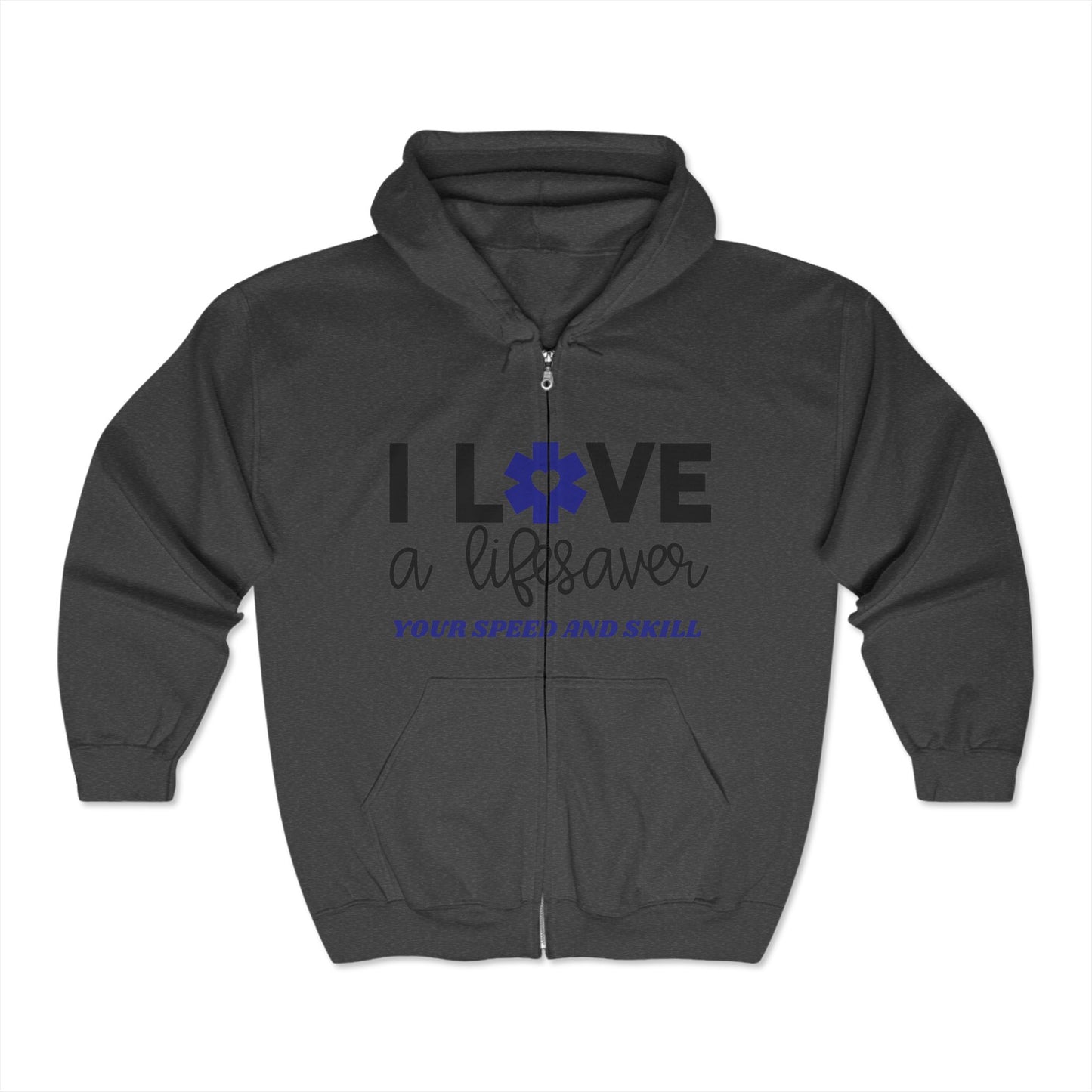 EMS Unisex Full Zip Hooded Sweatshirt – Your speed and skill can make all the difference