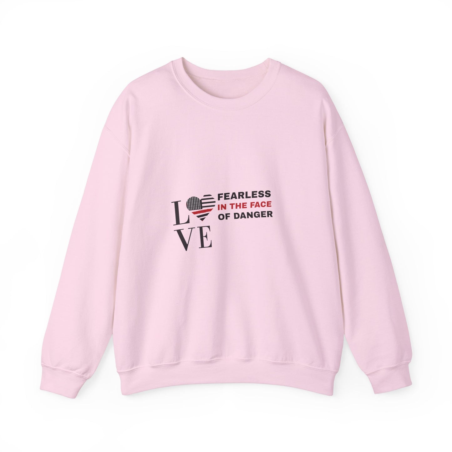 Firefighter Unisex Heavy Blend Crewneck Sweatshirt – Fearless in the face of danger