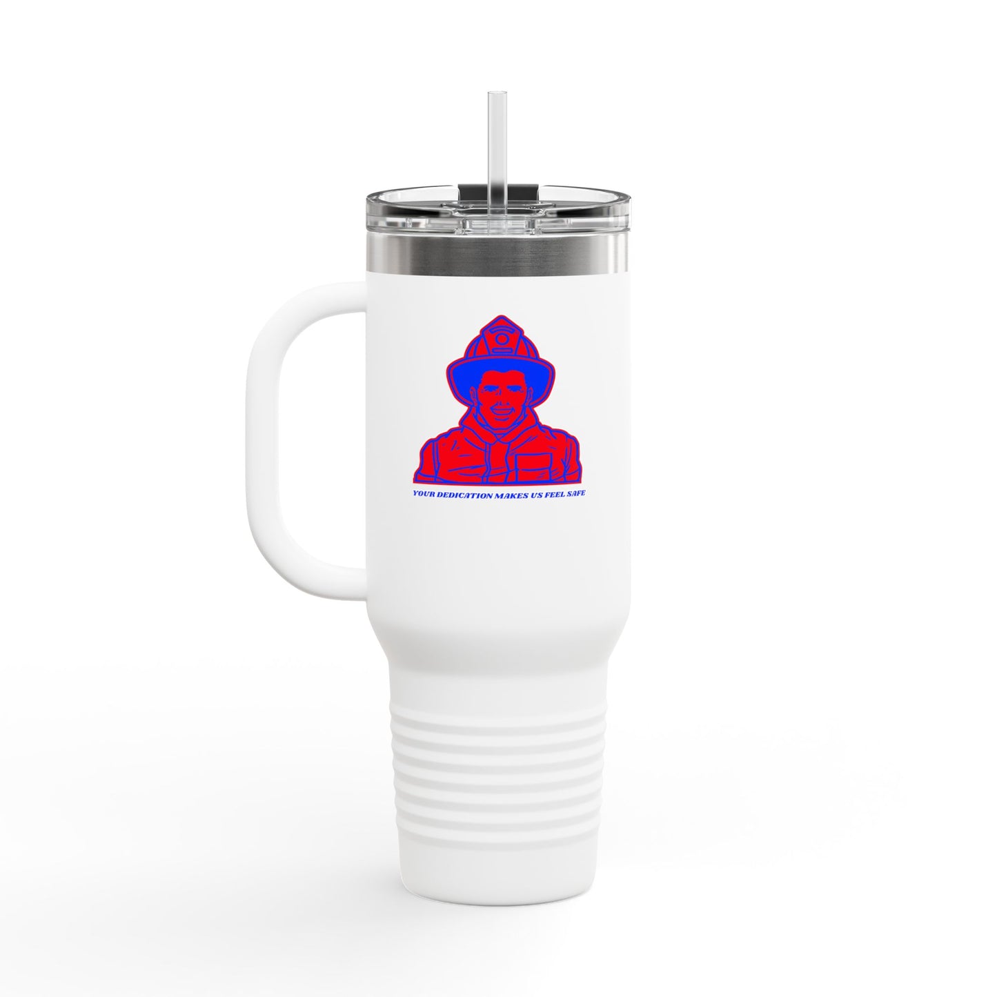 Firefighter Insulated Travel Mug, 40oz – Your dedication makes us feel safe