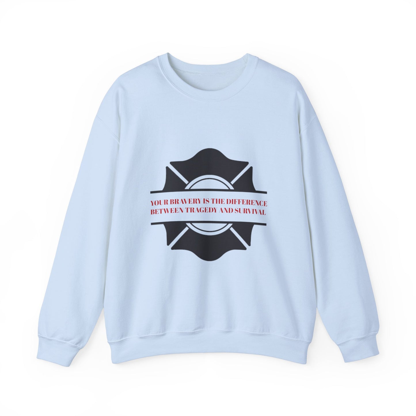 Firefighter Unisex Heavy Blend Crewneck Sweatshirt – Your bravery is the difference between tragedy and survival