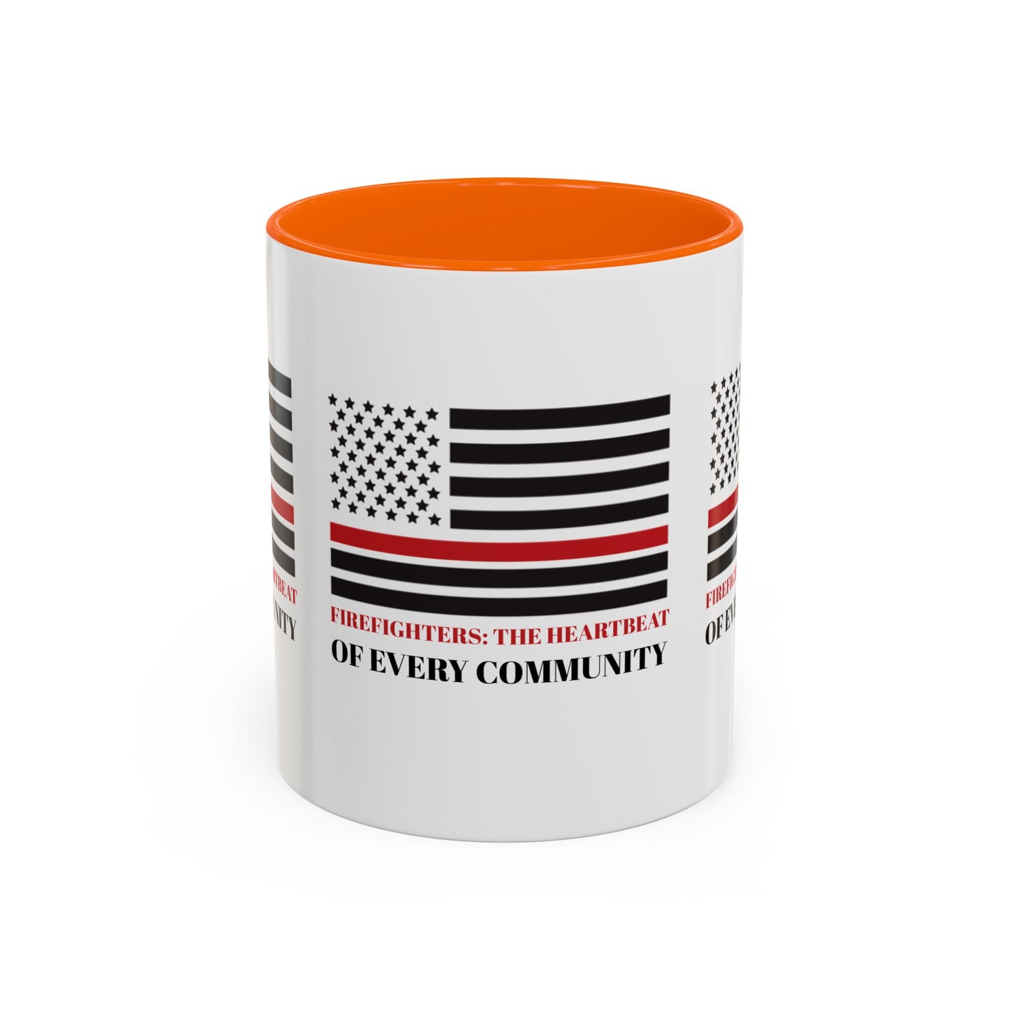 Firefighter Accent Coffee Mug – Firefighters: The heartbeat of every community