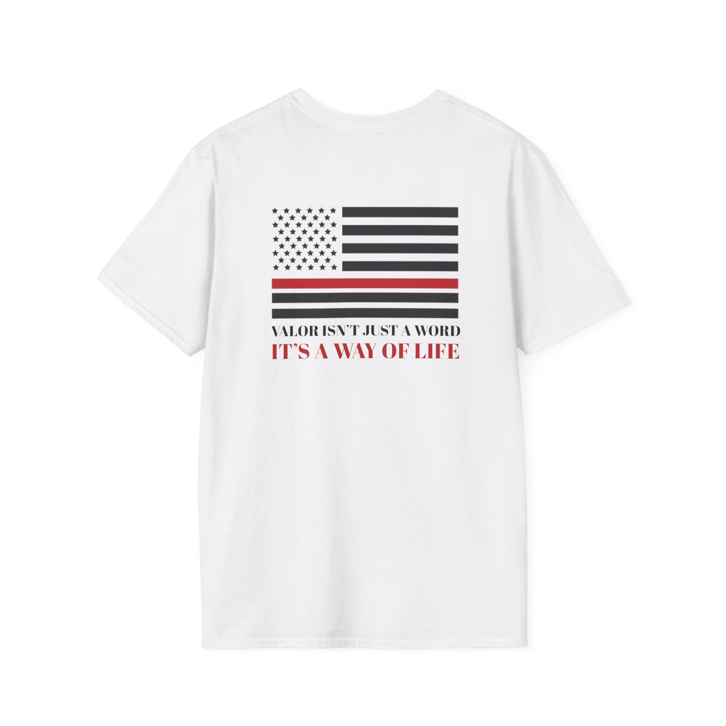 Firefighter Softstyle T-Shirt – Valor isn’t just a word—it’s a way of life