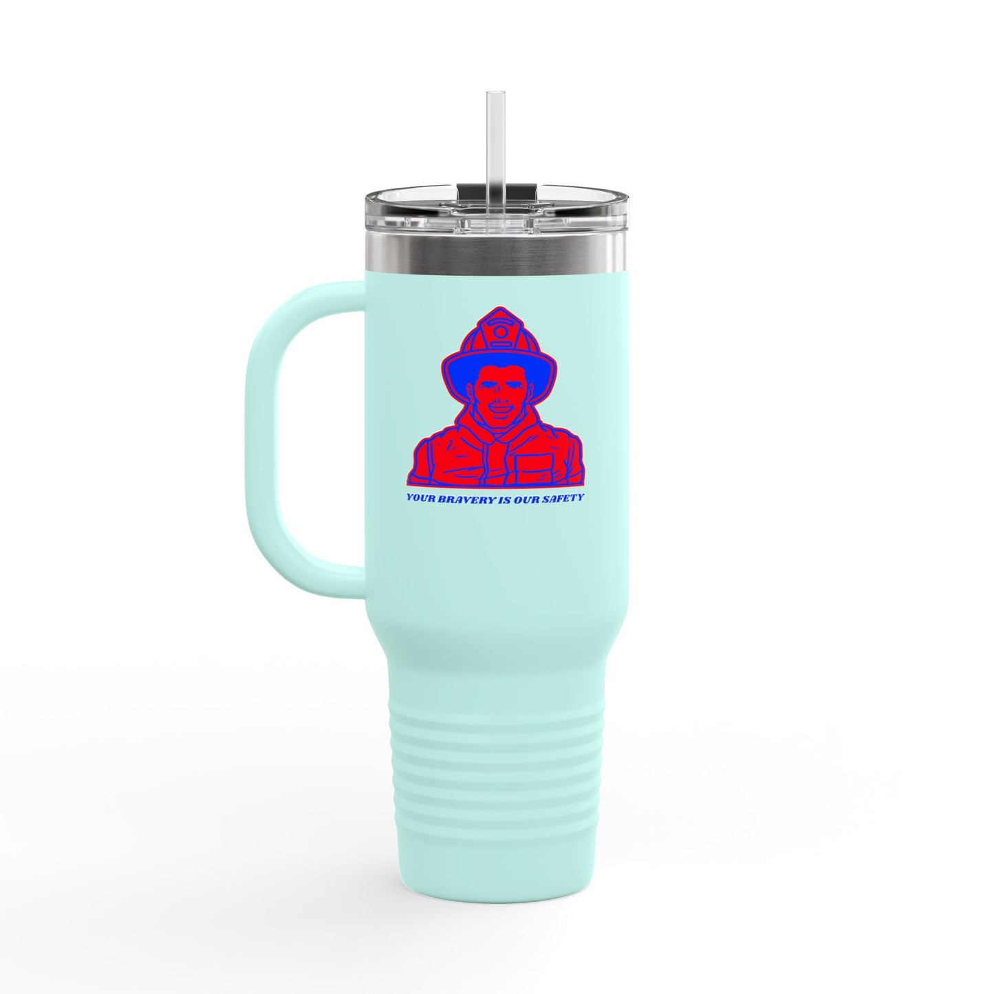 Firefighter Insulated Travel Mug, 40oz – Your bravery is our safety