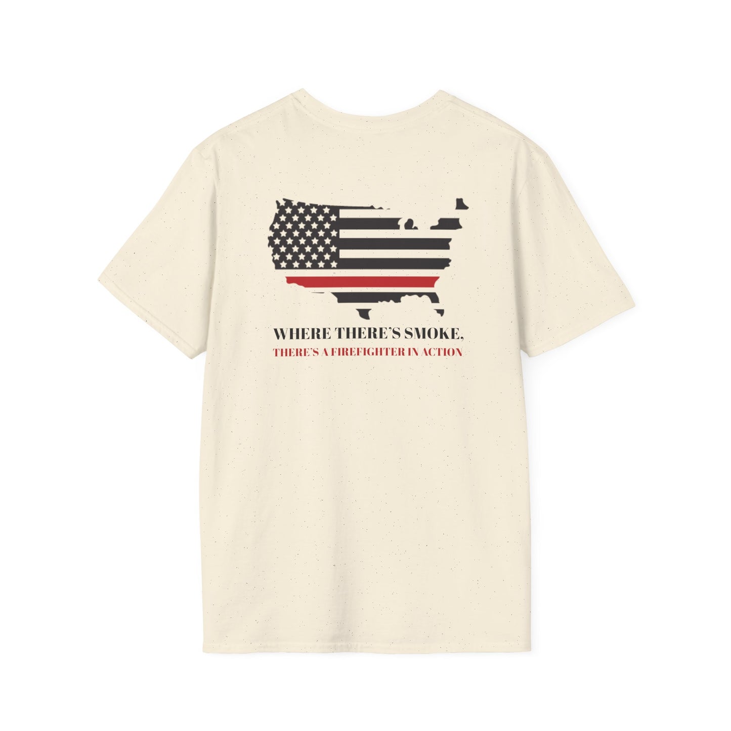 Firefighter Softstyle T-Shirt – Where there’s smoke, there’s a firefighter in action