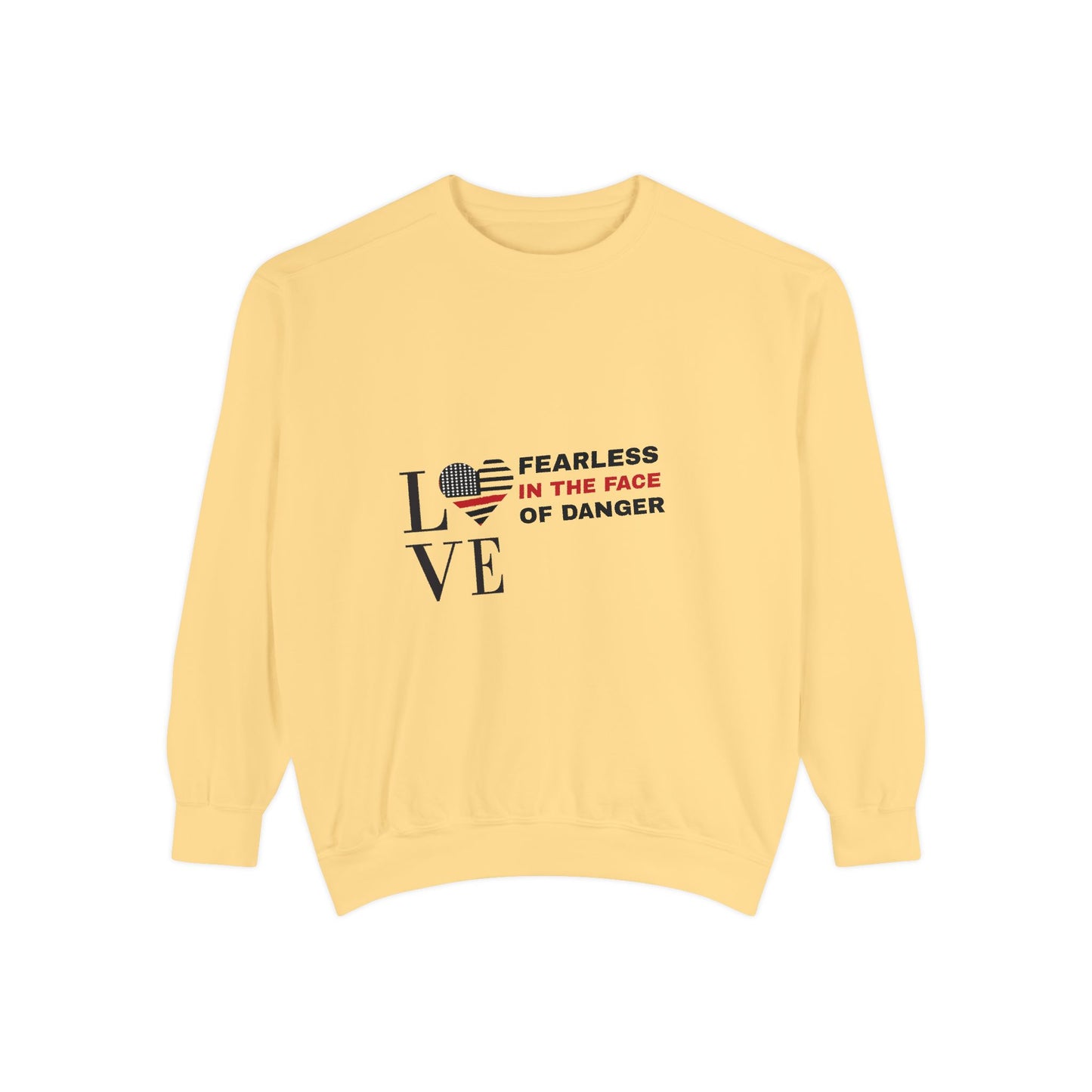 Firefighter Unisex Garment-Dyed Sweatshirt – Fearless in the face of danger