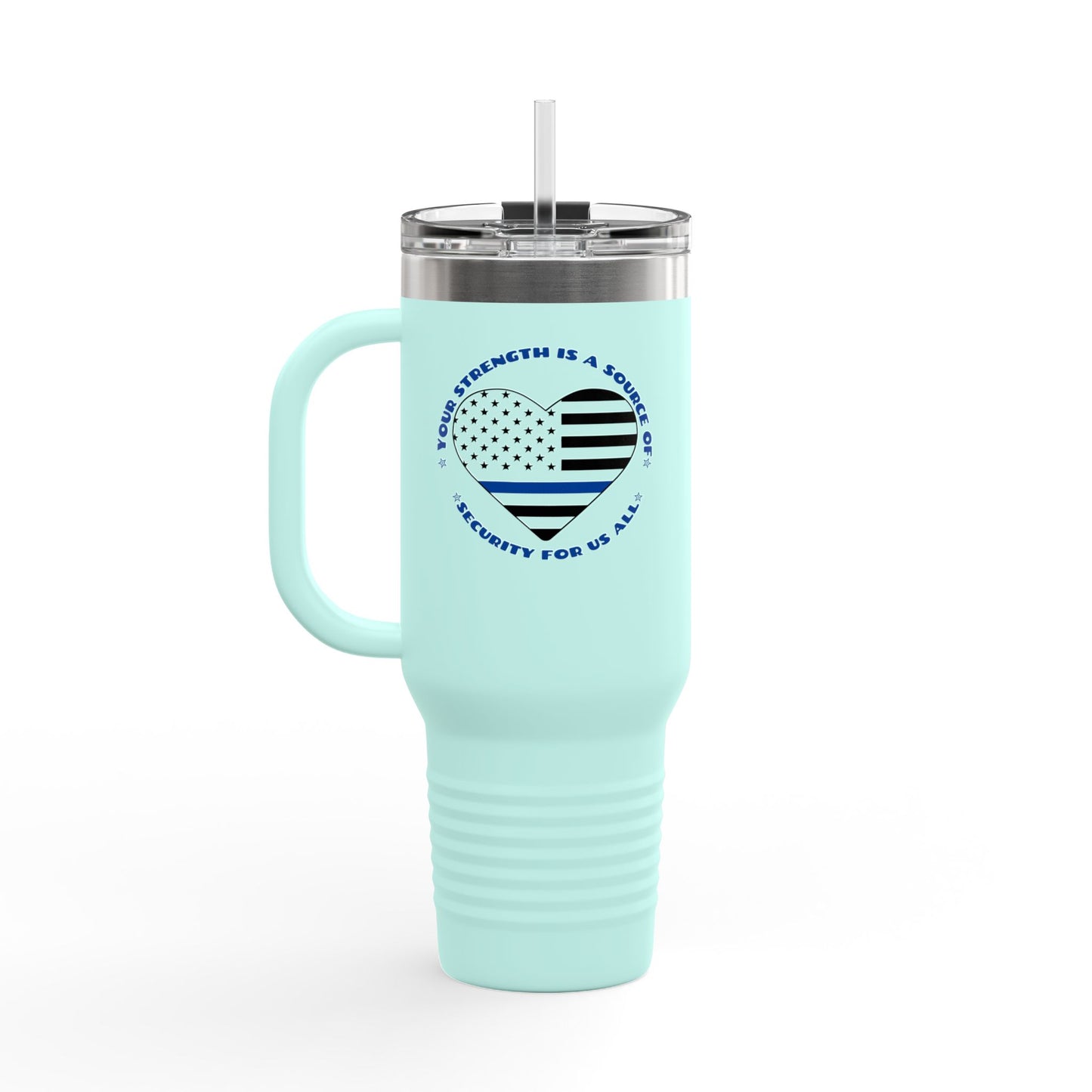 Police Insulated Travel Mug, 40oz – Your strength is a source of security for us all