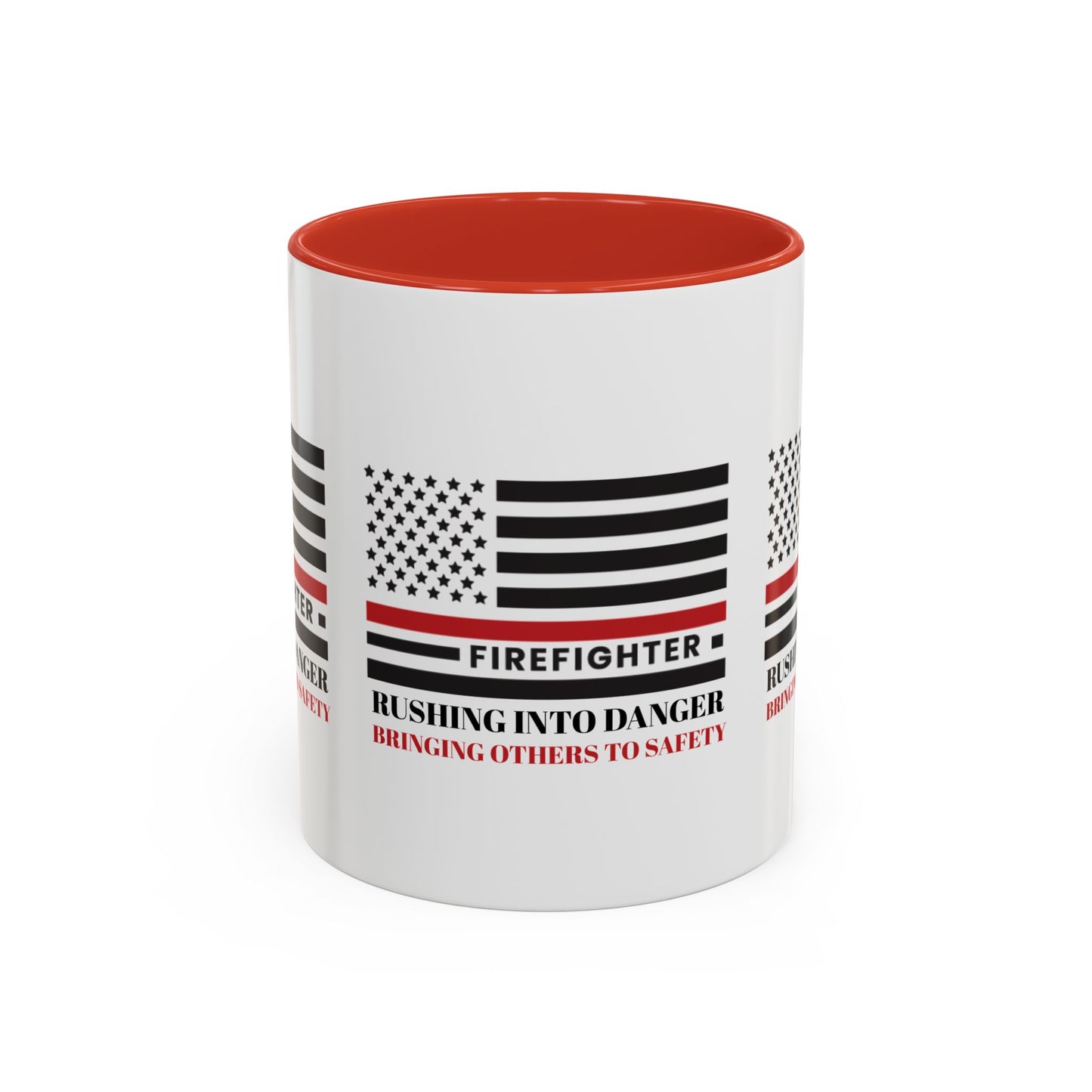 Firefighter Accent Coffee Mug – Rushing into danger, bringing others to safety