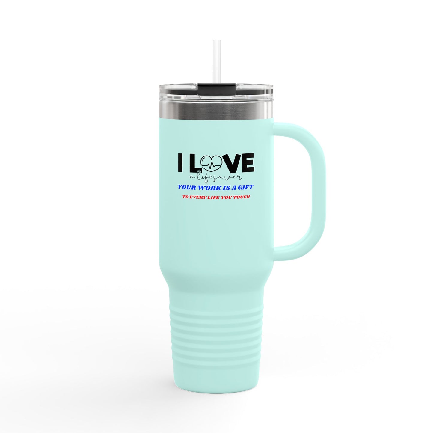 EMS Insulated Travel Mug, 40oz - Your work is a gift to every life you touch