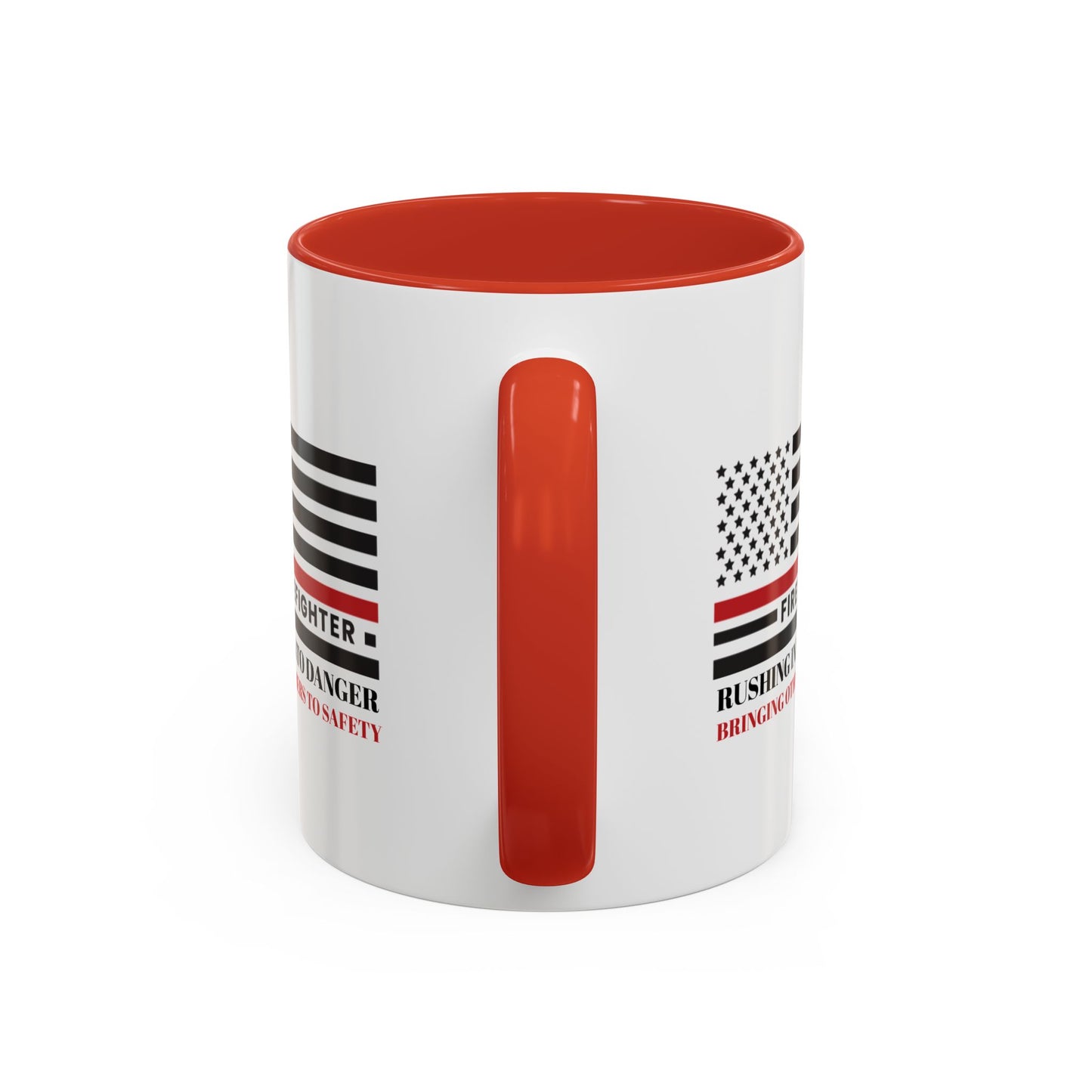 Firefighter Accent Coffee Mug – Rushing into danger, bringing others to safety