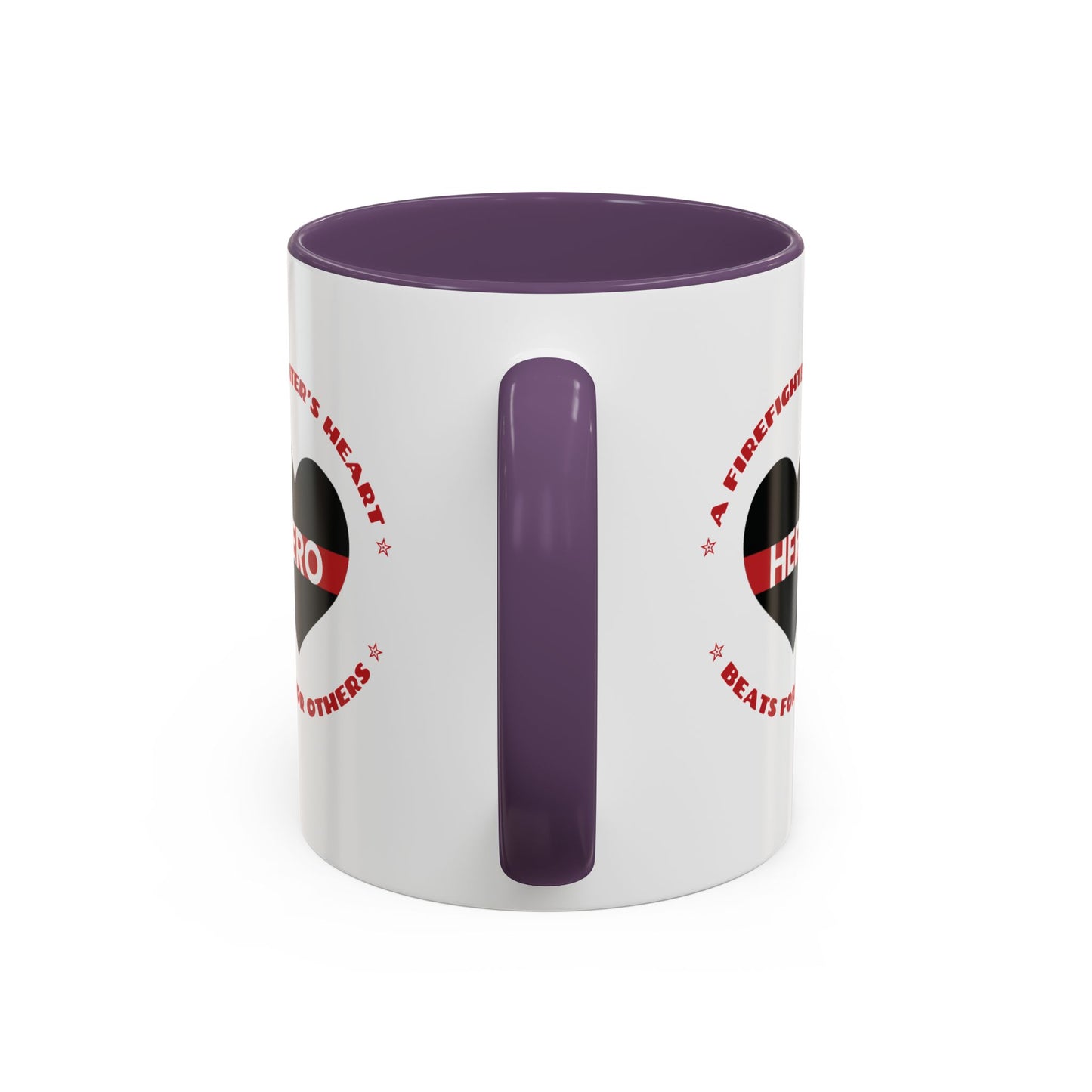 Firefighter Accent Coffee Mug – A firefighter’s heart beats for others