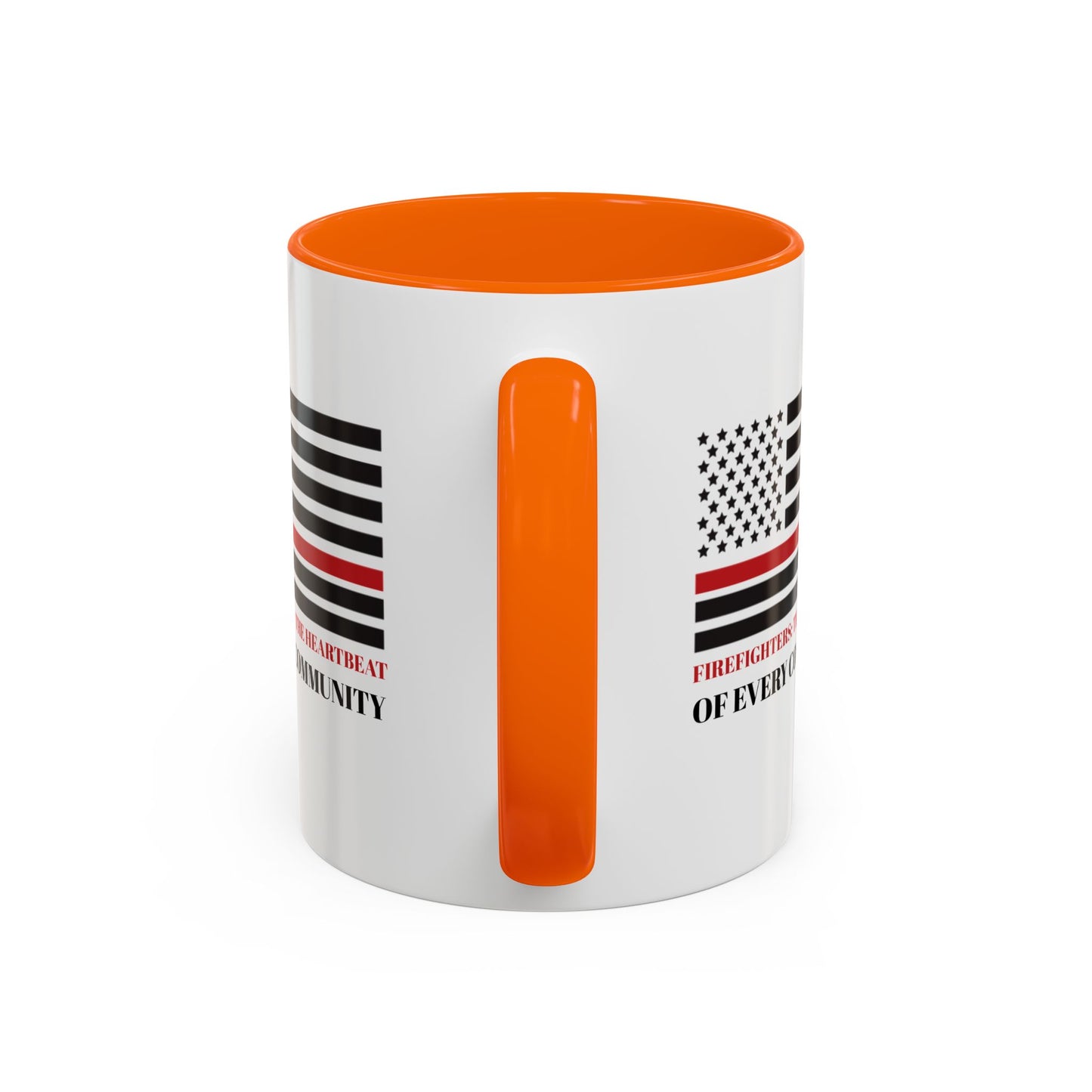 Firefighter Accent Coffee Mug – Firefighters: The heartbeat of every community