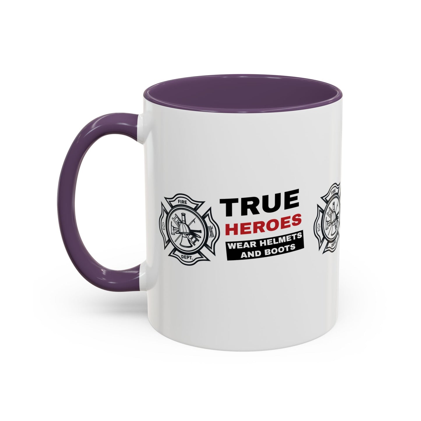 Firefighter Accent Coffee Mug – True heroes wear helmets and boots