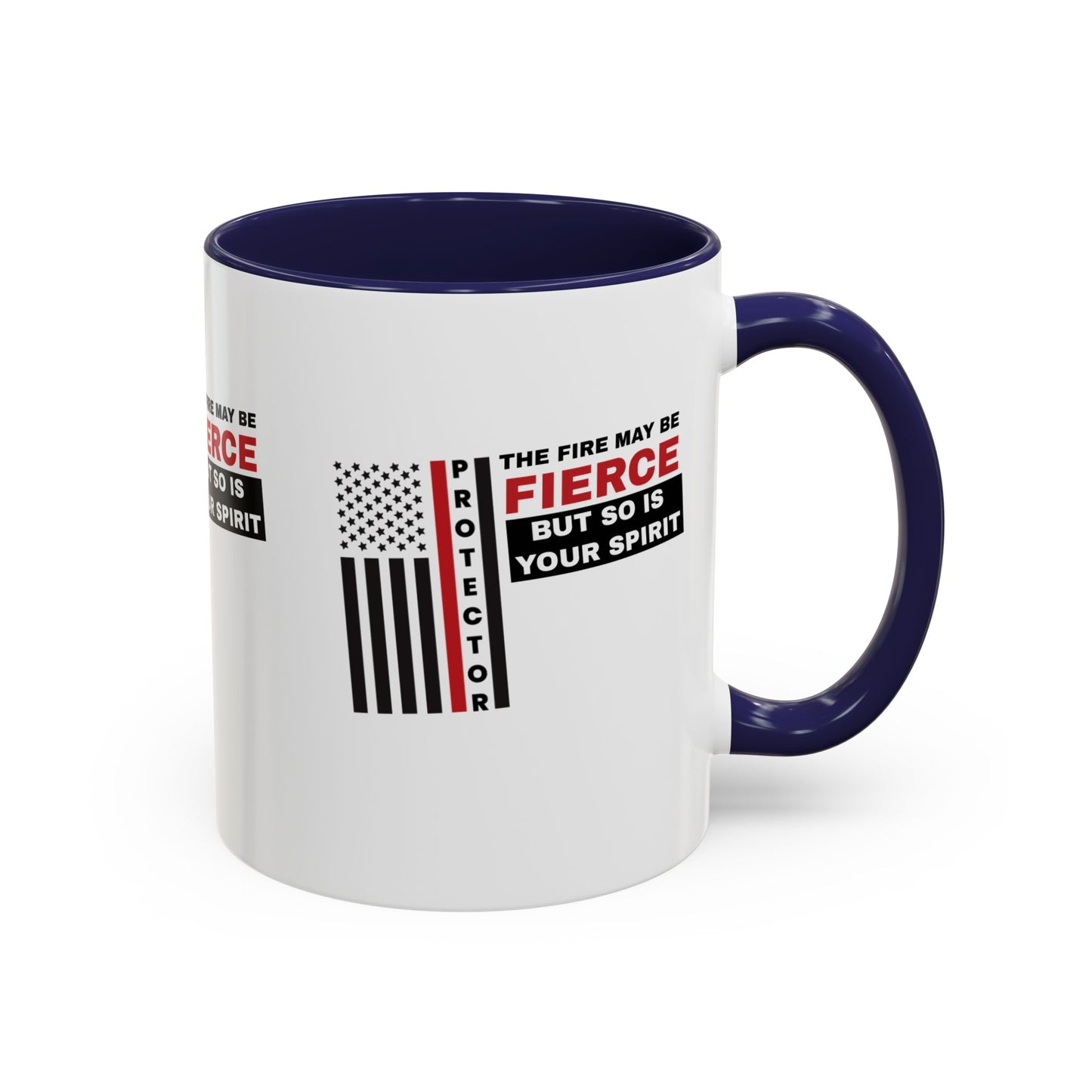 Firefighter Accent Coffee Mug – The fire may be fierce, but so is your spirit