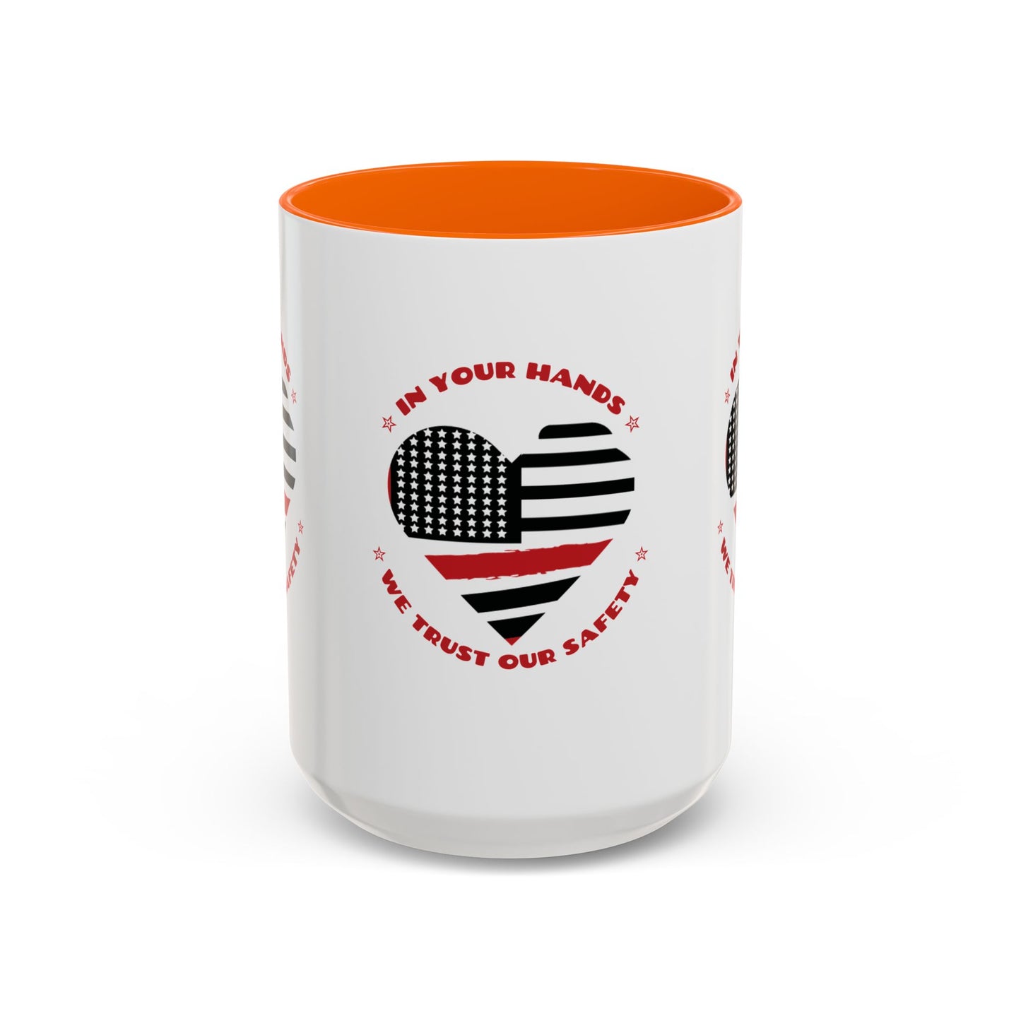 Firefighter Accent Coffee Mug – In your hands, we trust our safety