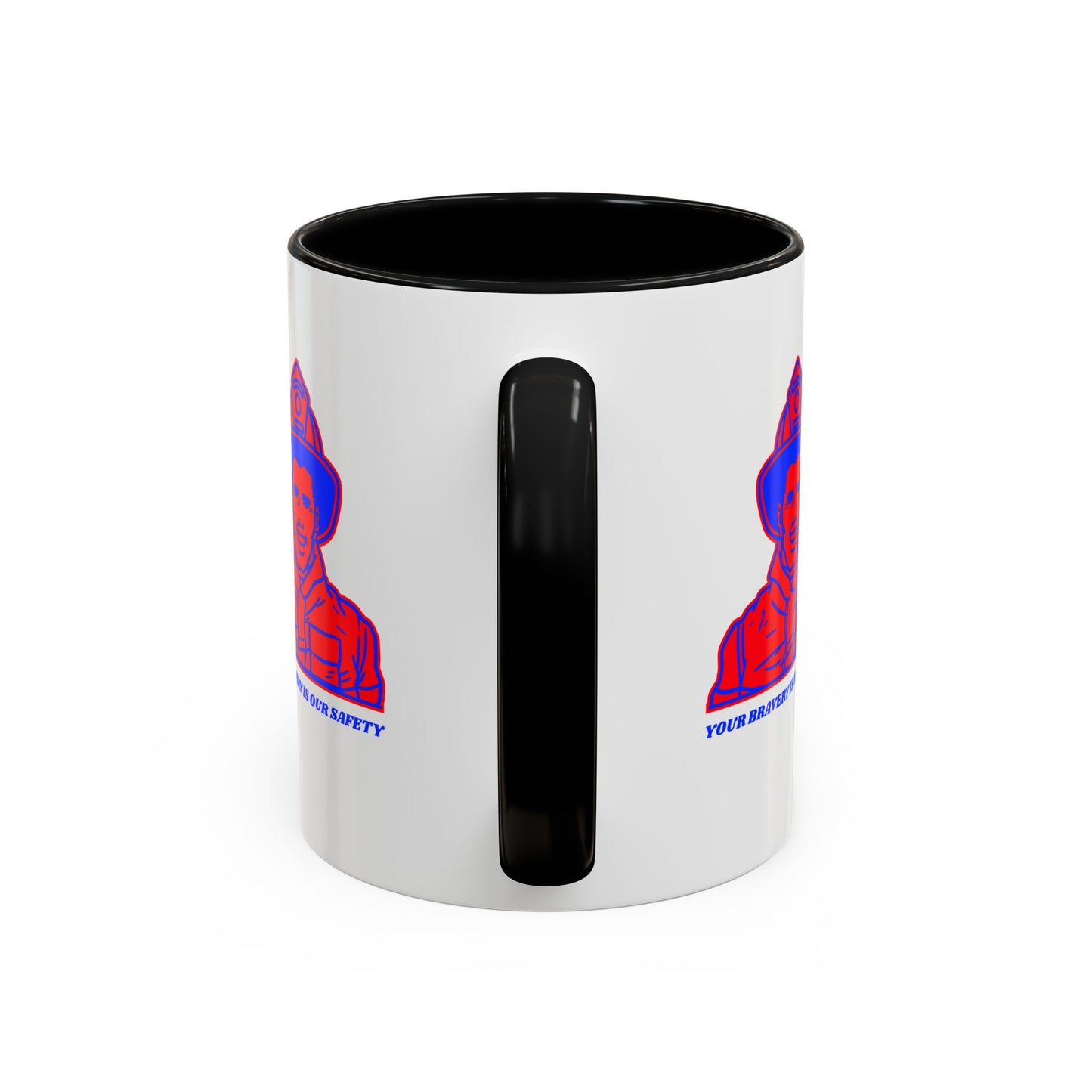 Firefighter Accent Coffee Mug – Your bravery is our safety