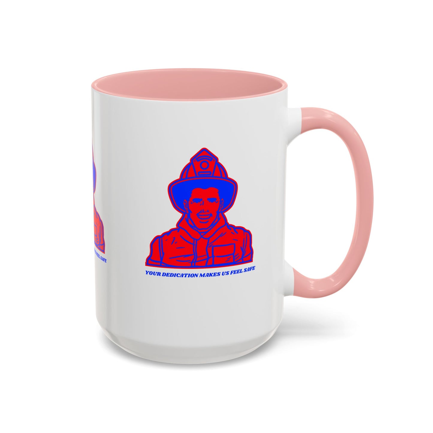 Firefighter Accent Coffee Mug – Your dedication makes us feel safe