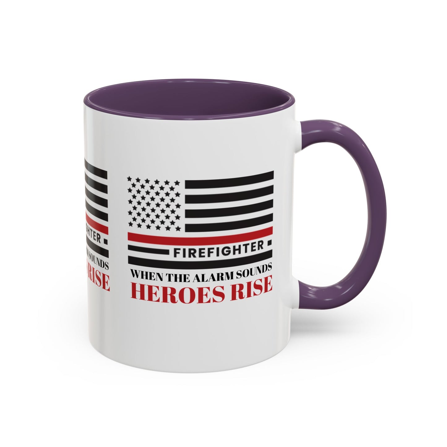 Firefighter Accent Coffee Mug – When the alarm sounds, heroes rise
