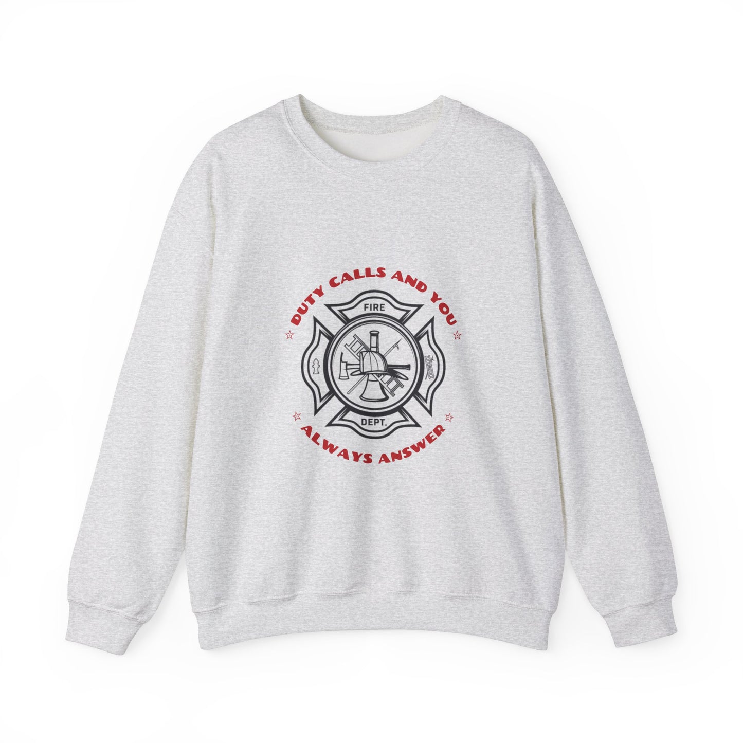Firefighter Unisex Heavy Blend Crewneck Sweatshirt – Duty calls, and you always answer