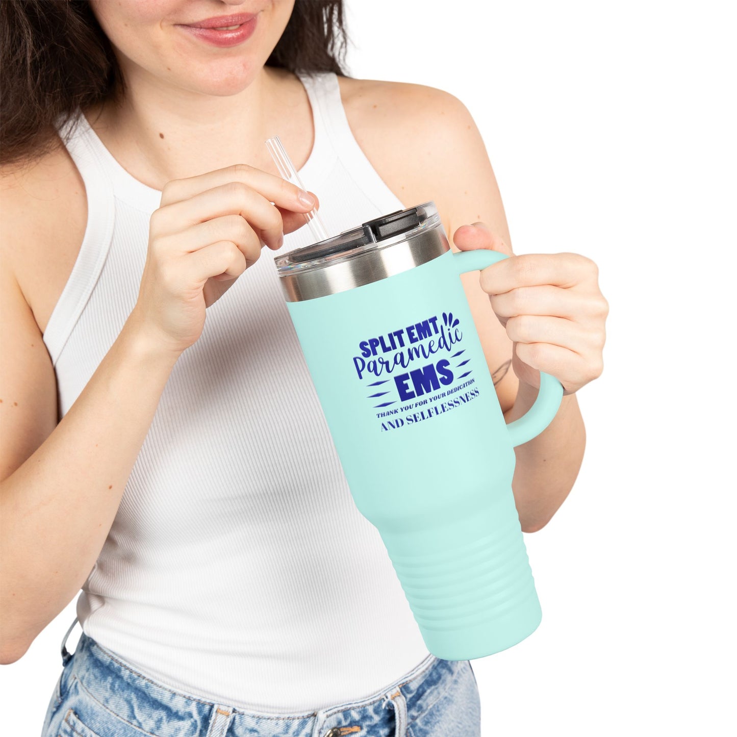EMS Insulated Travel Mug, 40oz - Thank you for your dedication and selflessness