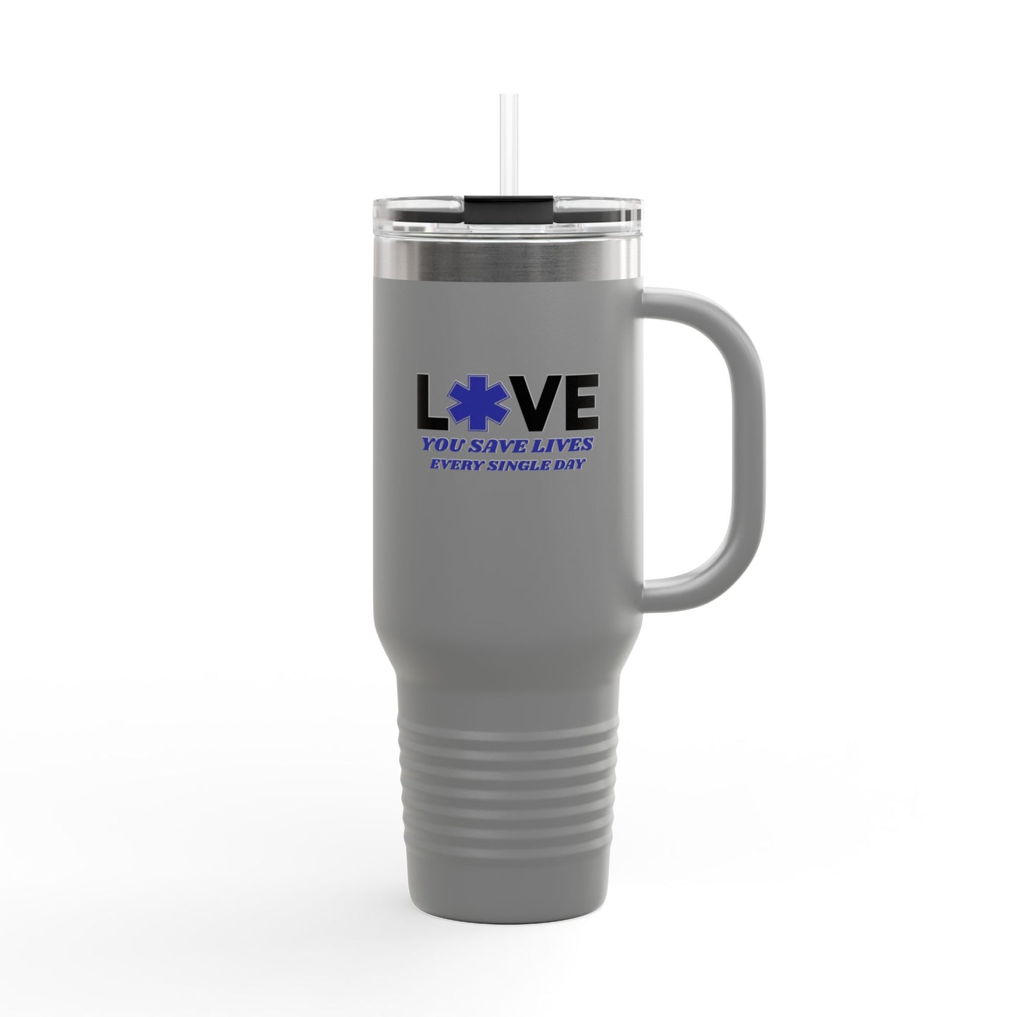 EMS Insulated Travel Mug, 40oz - You save lives every single day