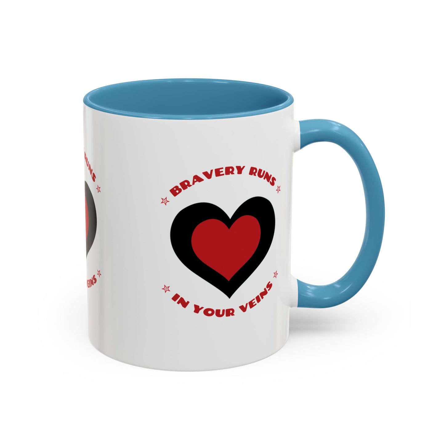 Firefighter Accent Coffee Mug – Bravery runs in your veins