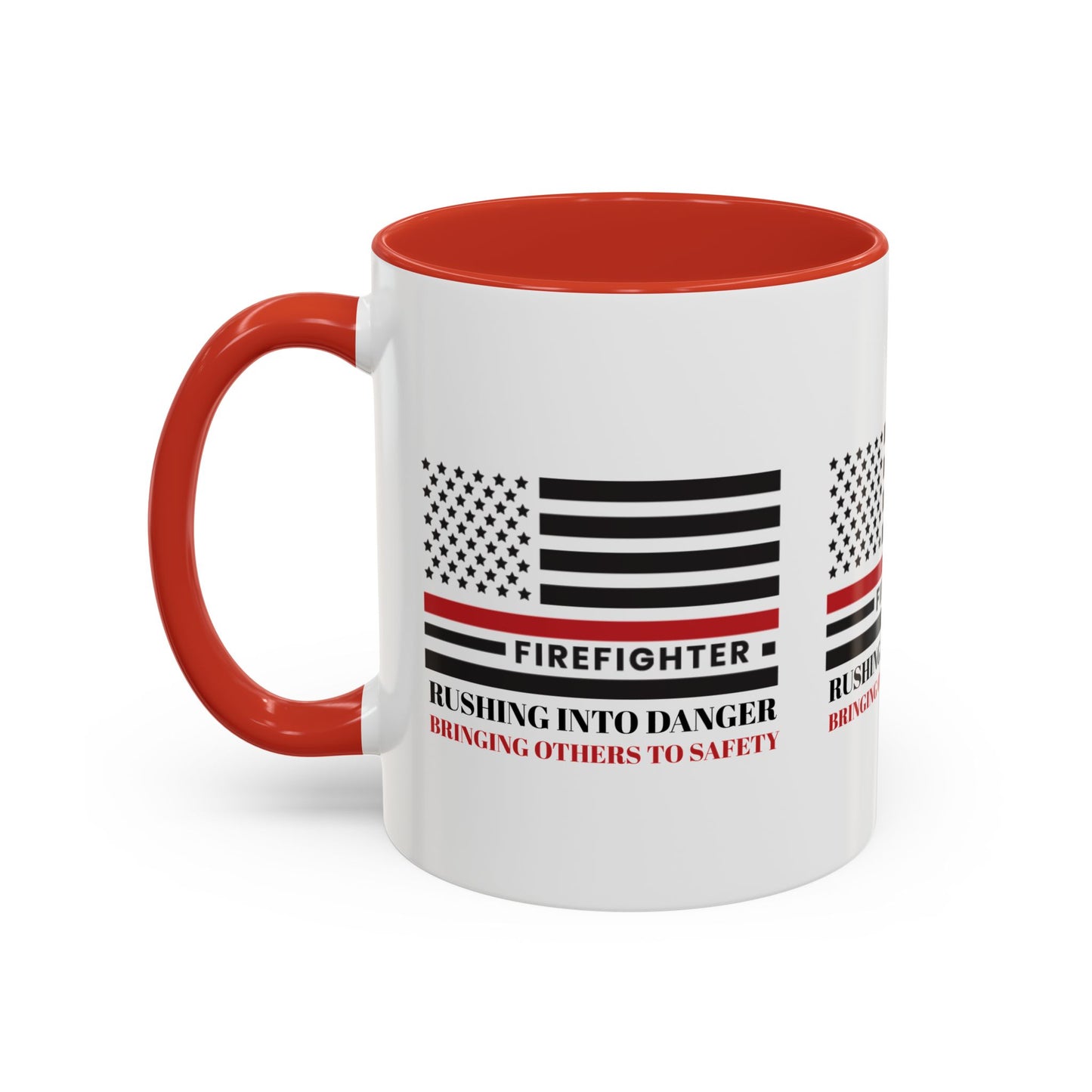 Firefighter Accent Coffee Mug – Rushing into danger, bringing others to safety
