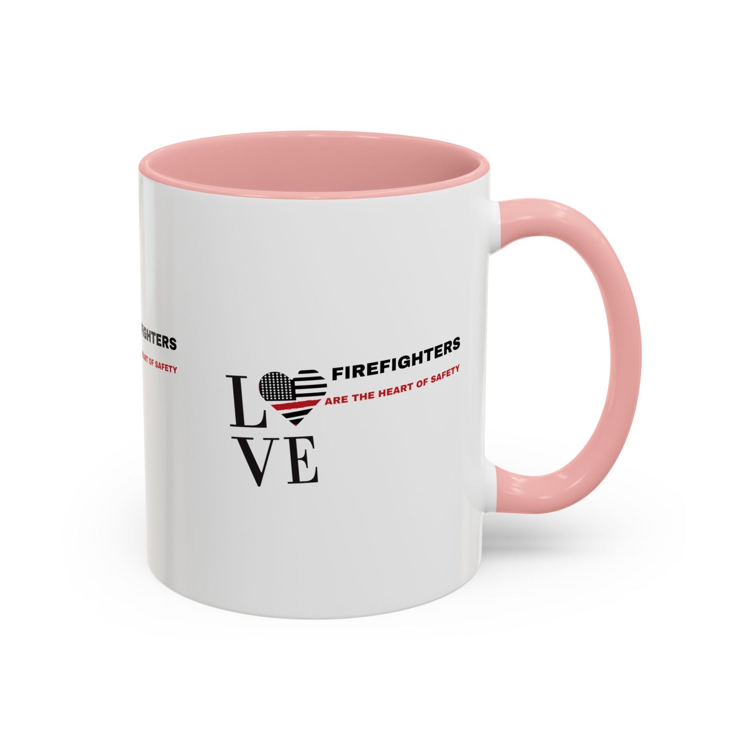 Firefighter Accent Coffee Mug – Firefighters are the heart of safety