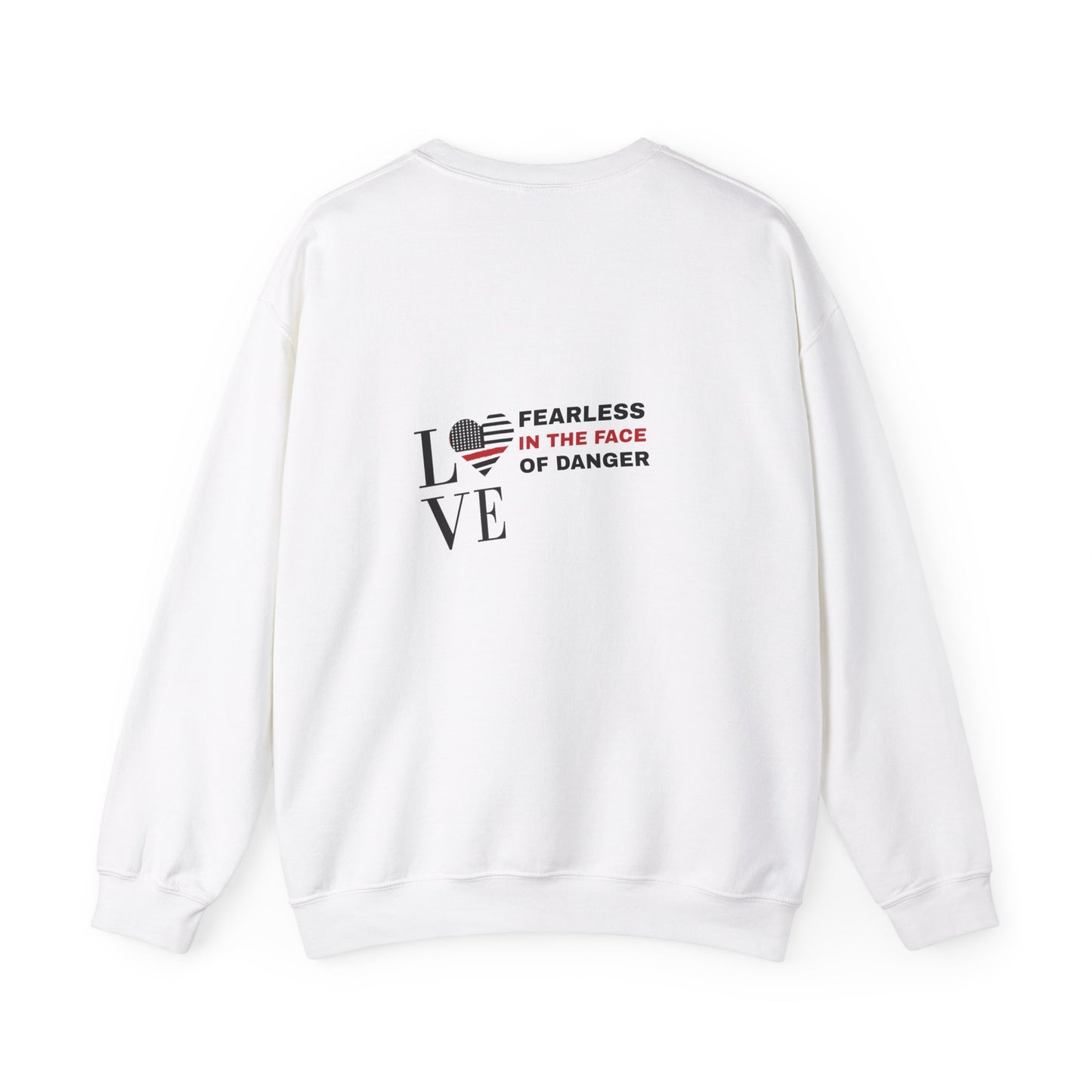 Firefighter Unisex Heavy Blend Crewneck Sweatshirt – Fearless in the face of danger