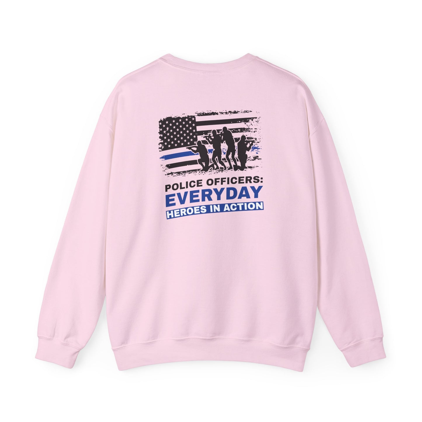 Police Unisex Heavy Blend Crewneck Sweatshirt – Police officers: everyday heroes in action