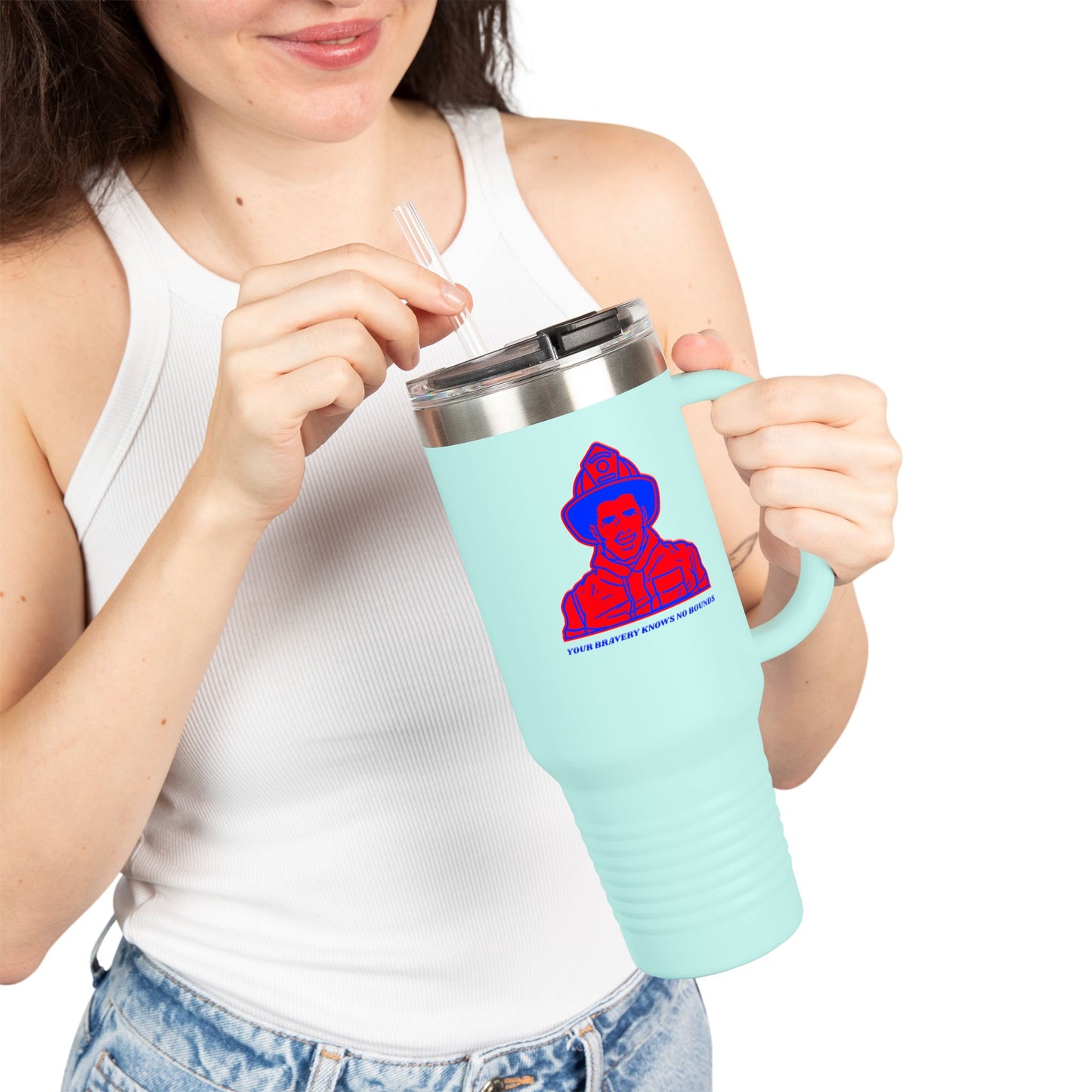 Firefighter Insulated Travel Mug, 40oz – Your bravery knows no bounds