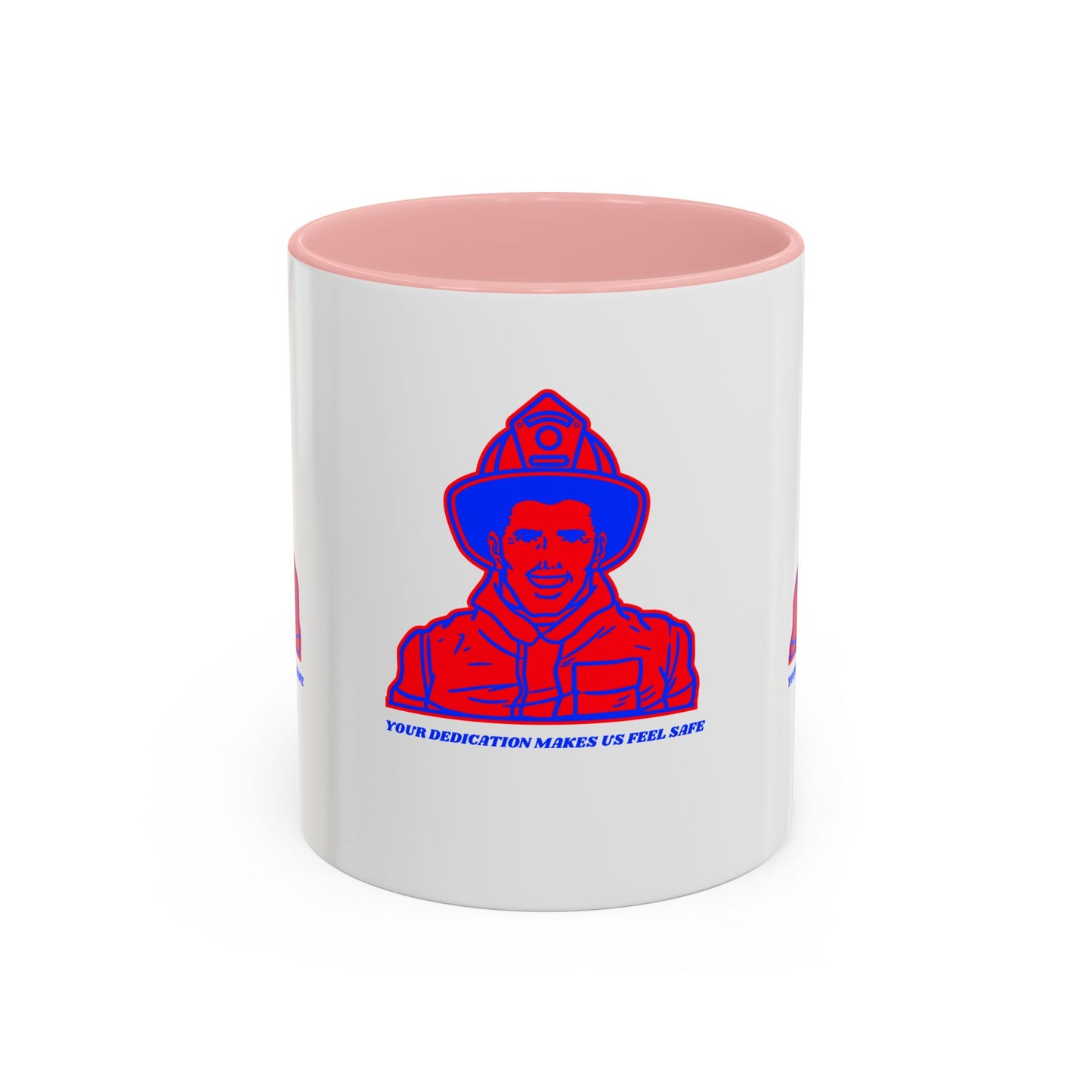 Firefighter Accent Coffee Mug – Your dedication makes us feel safe