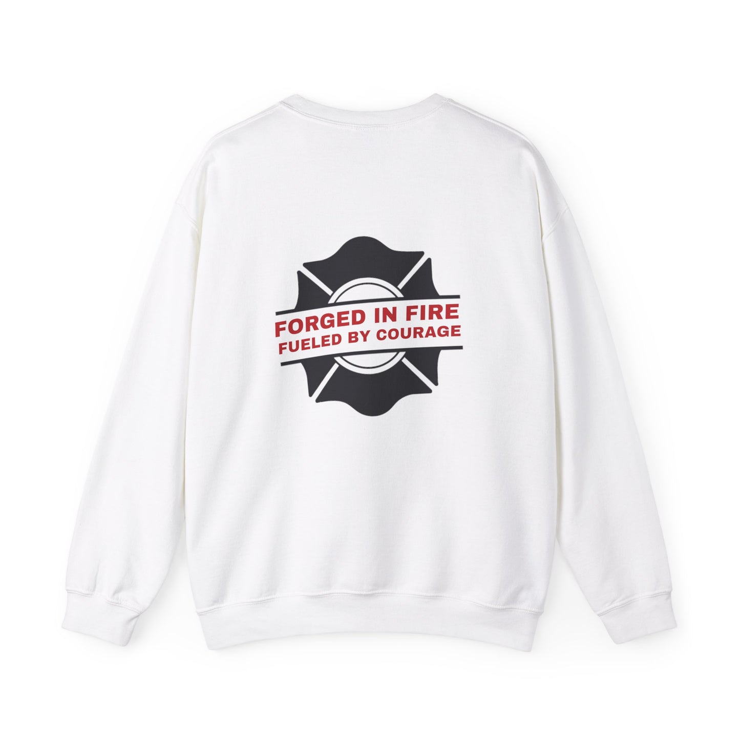 Firefighter Unisex Heavy Blend Crewneck Sweatshirt – Forged in fire, fueled by courage