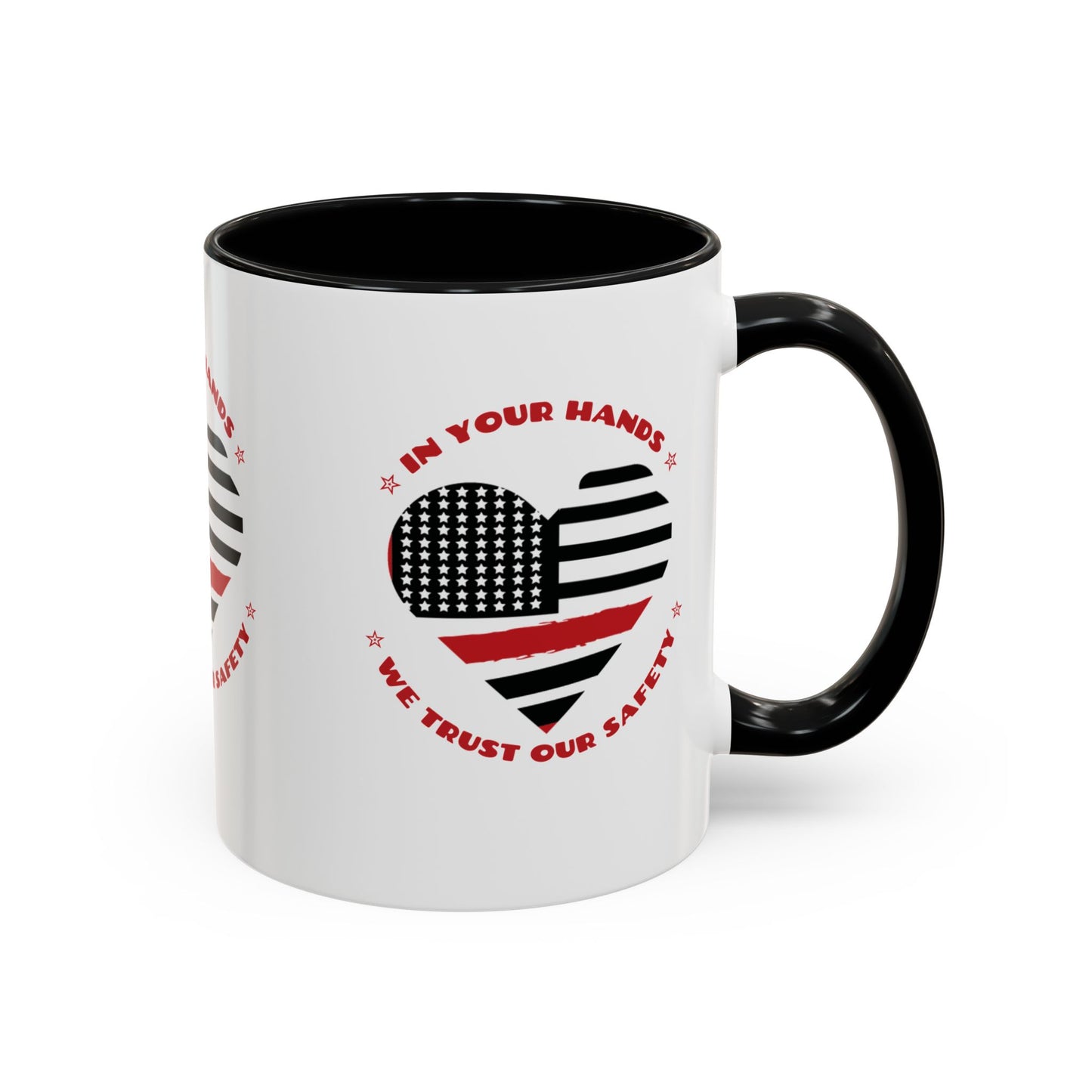 Firefighter Accent Coffee Mug – In your hands, we trust our safety