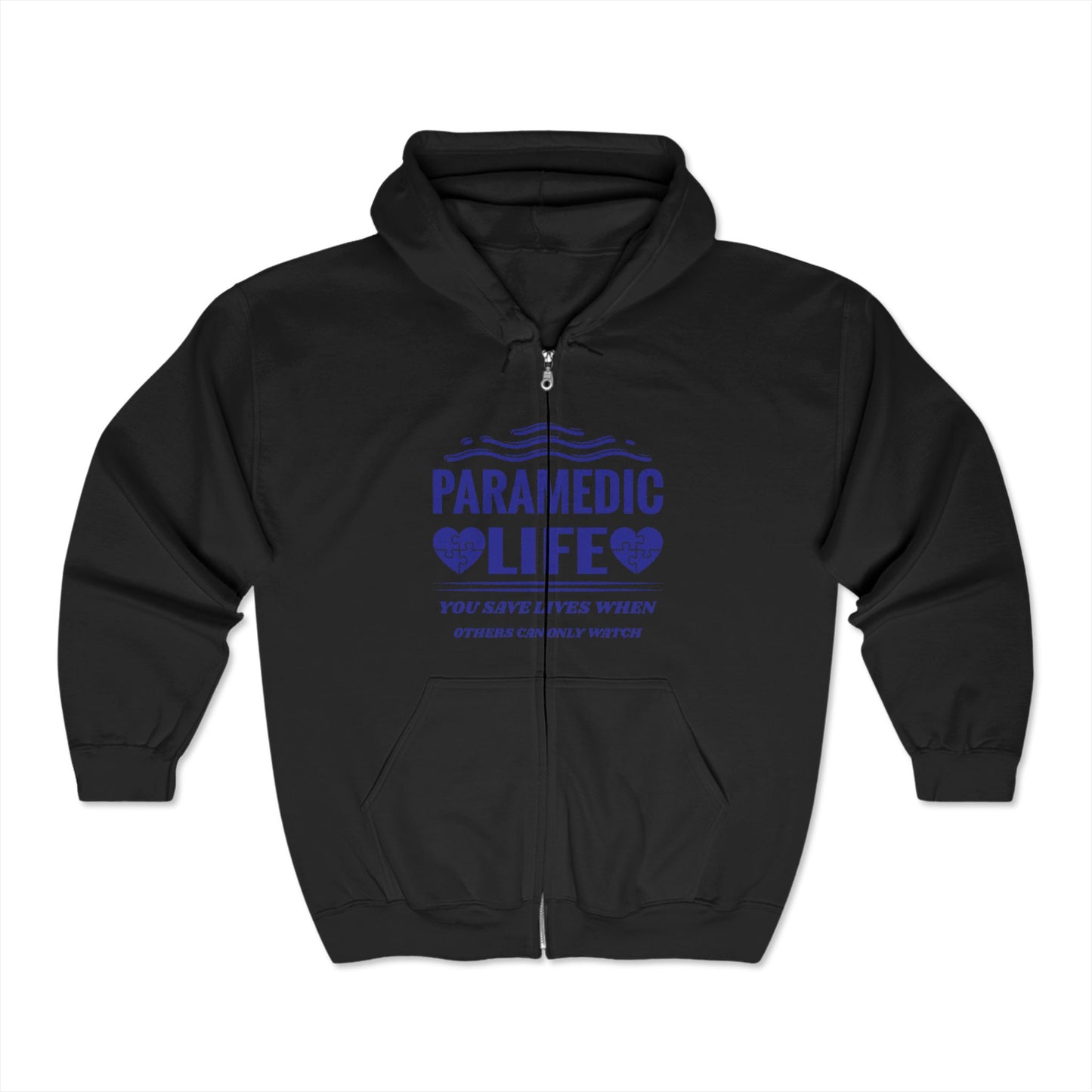 EMS Unisex Full Zip Hooded Sweatshirt – You save lives when others can only watch