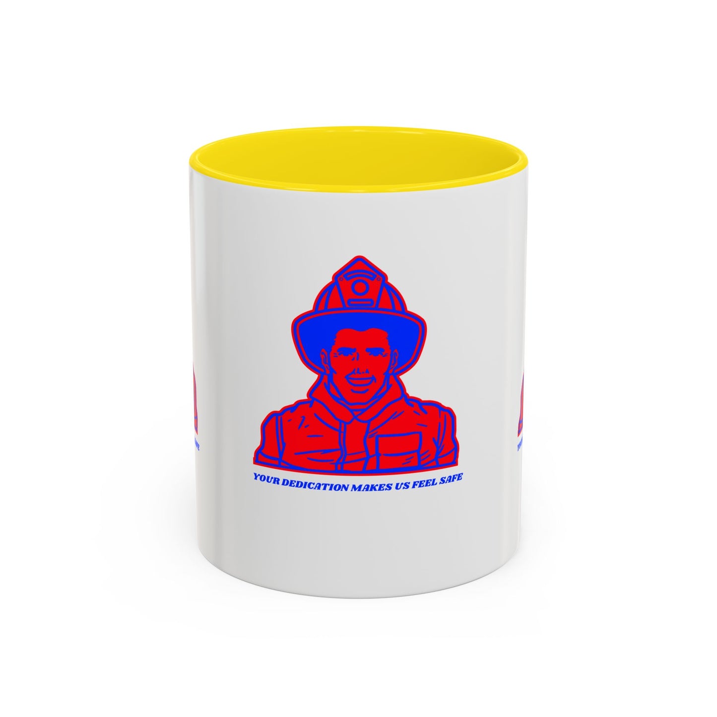 Firefighter Accent Coffee Mug – Your dedication makes us feel safe