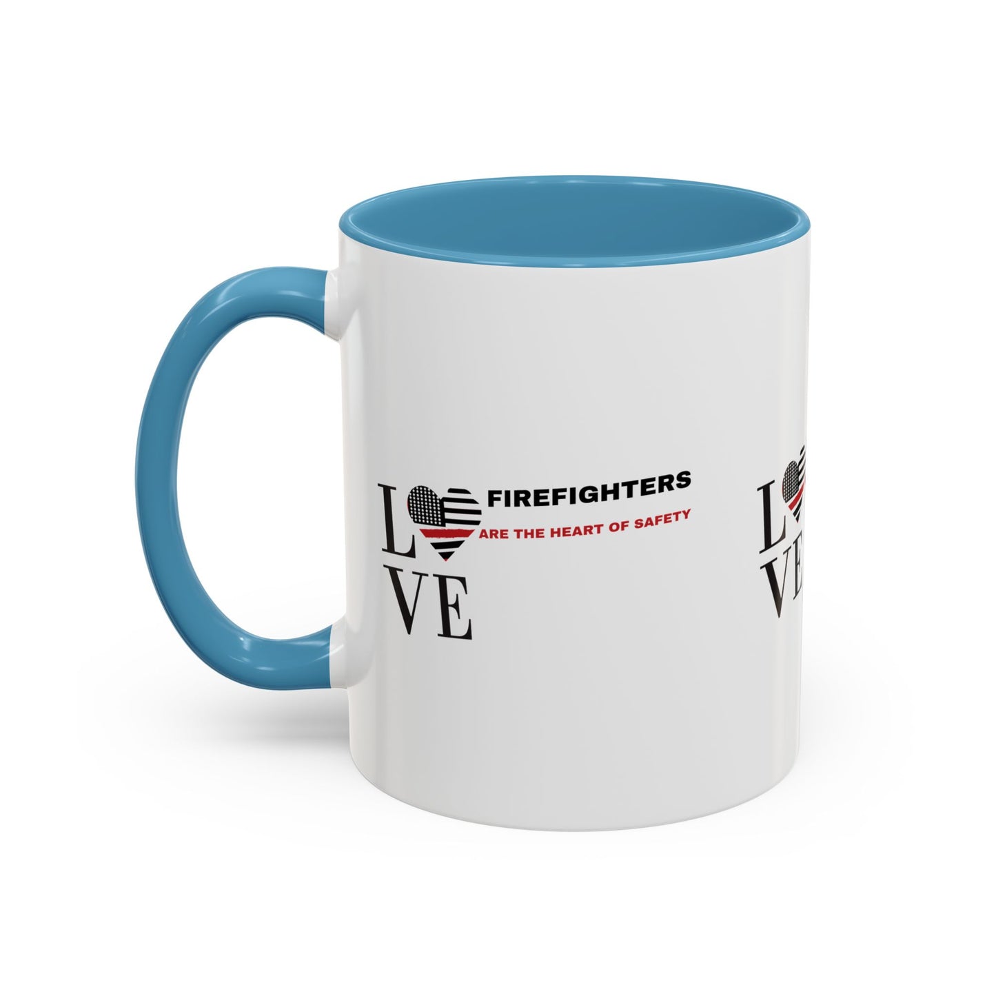 Firefighter Accent Coffee Mug – Firefighters are the heart of safety