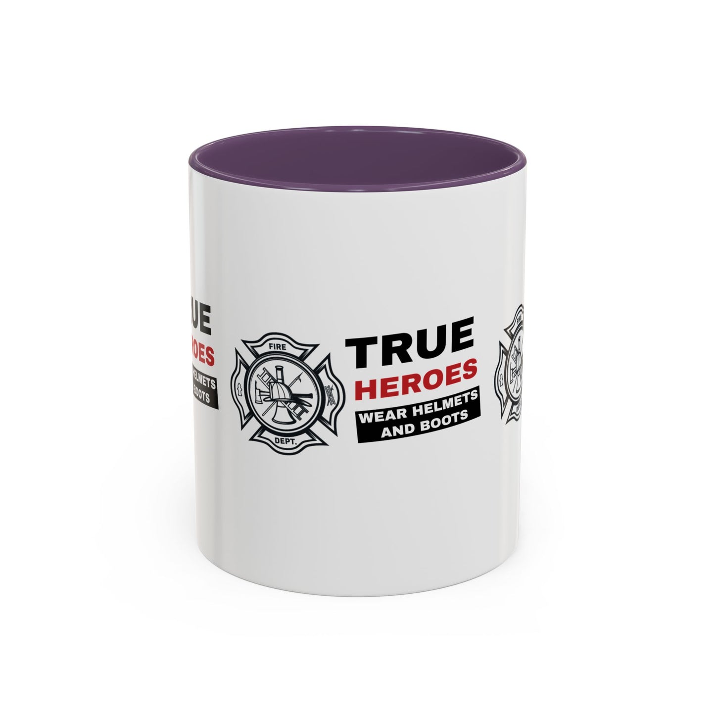 Firefighter Accent Coffee Mug – True heroes wear helmets and boots