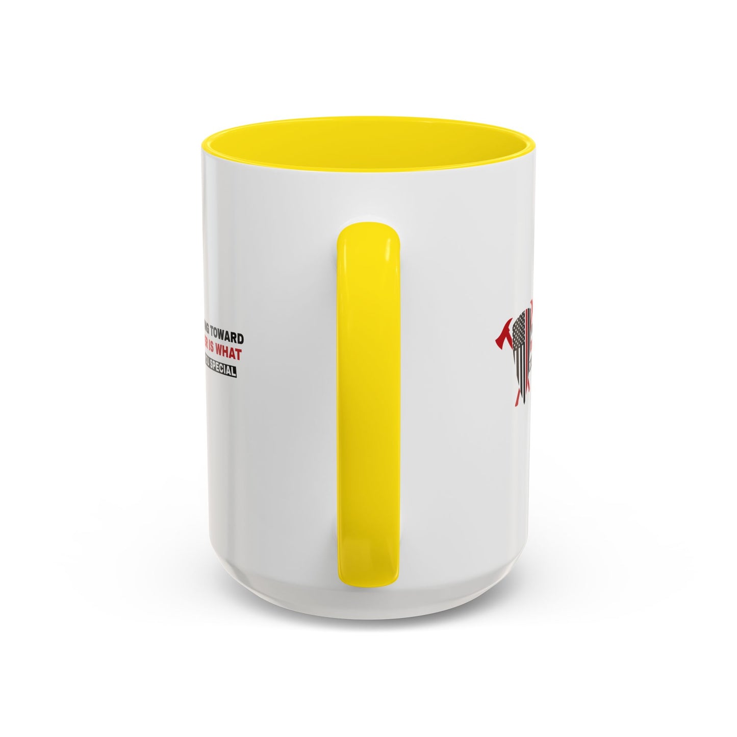 Firefighter Accent Coffee Mug – Running toward danger is what makes you special