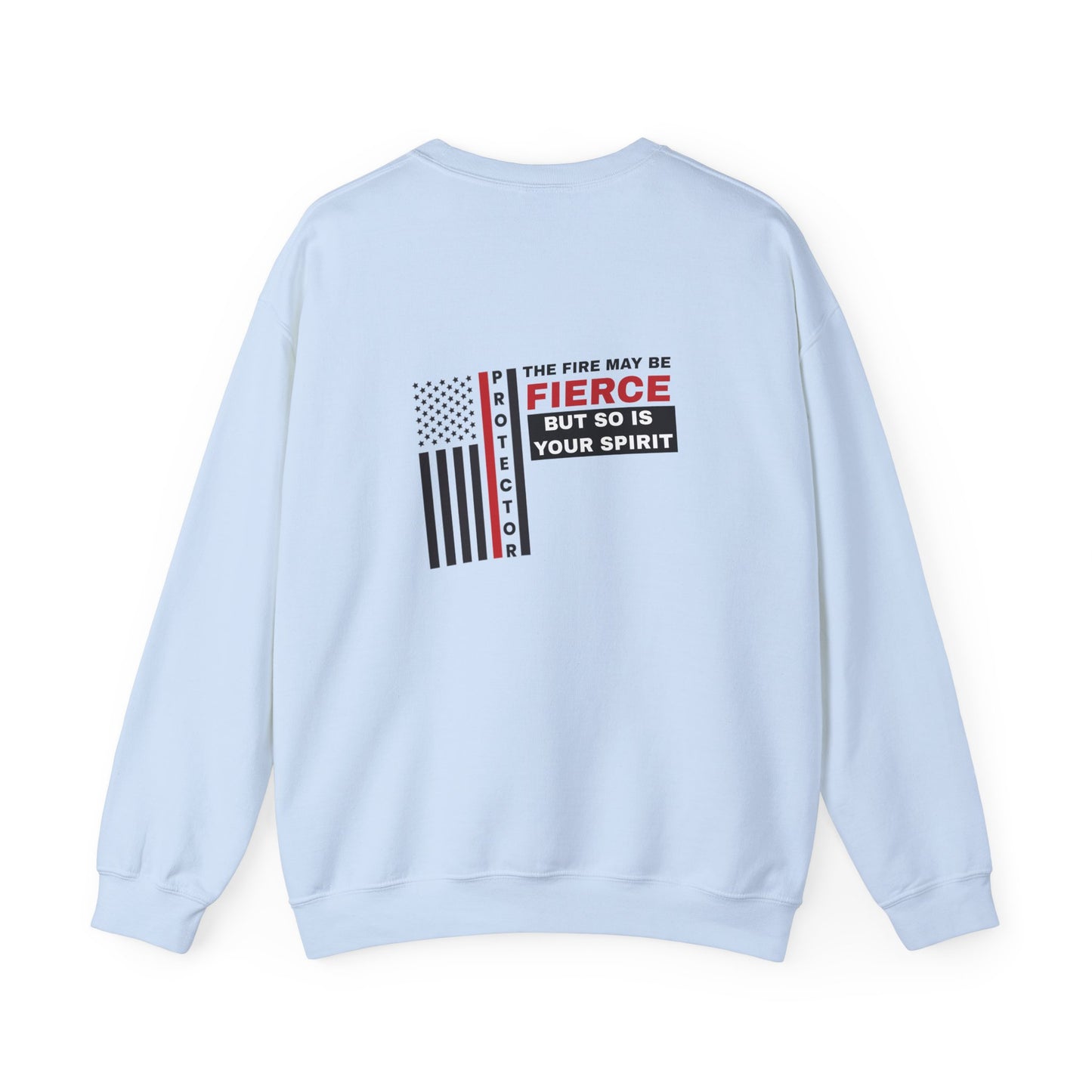 Firefighter Unisex Heavy Blend Crewneck Sweatshirt – Not all heroes wear capes—some wear turnout gear